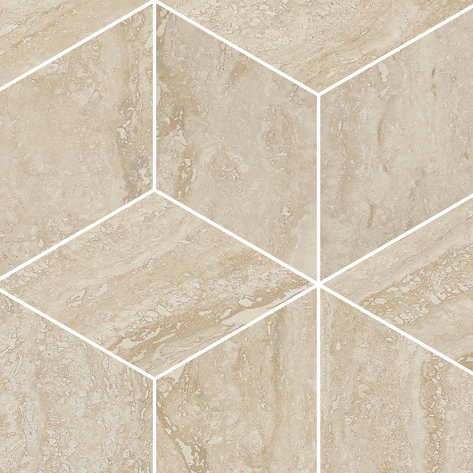 Prestigio Travertino Beige Mosaico Cube
