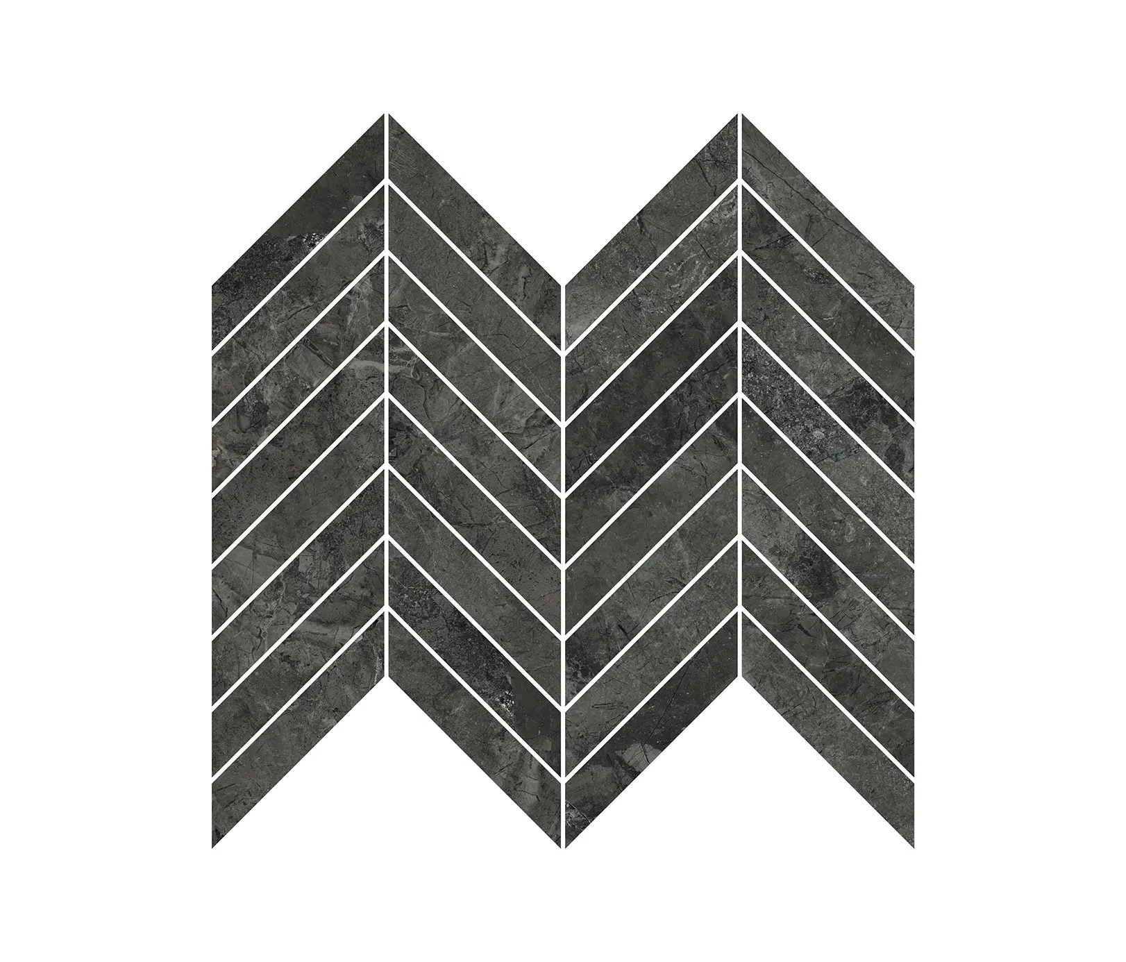 Refin - River Graphite Mosaico Chevron R