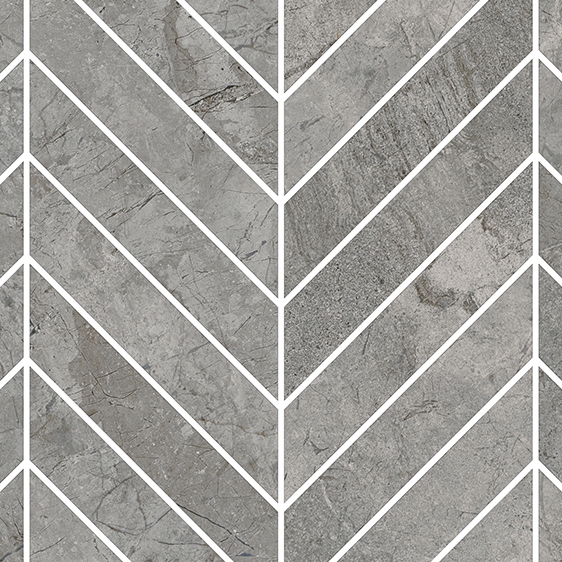 River Grey Mosaico Chevron R