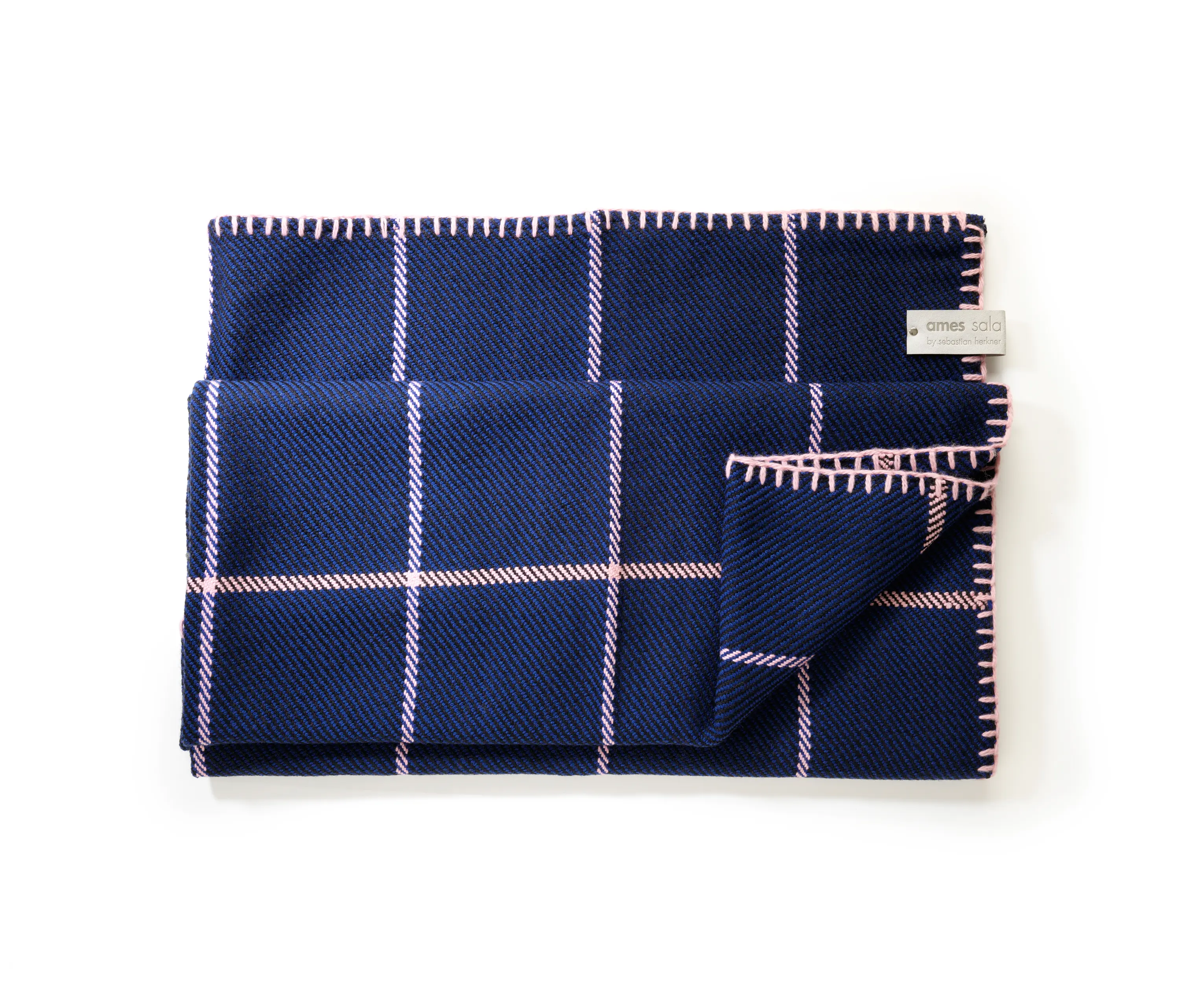 Ames - Manta | plaid, blue/ black/ rose
