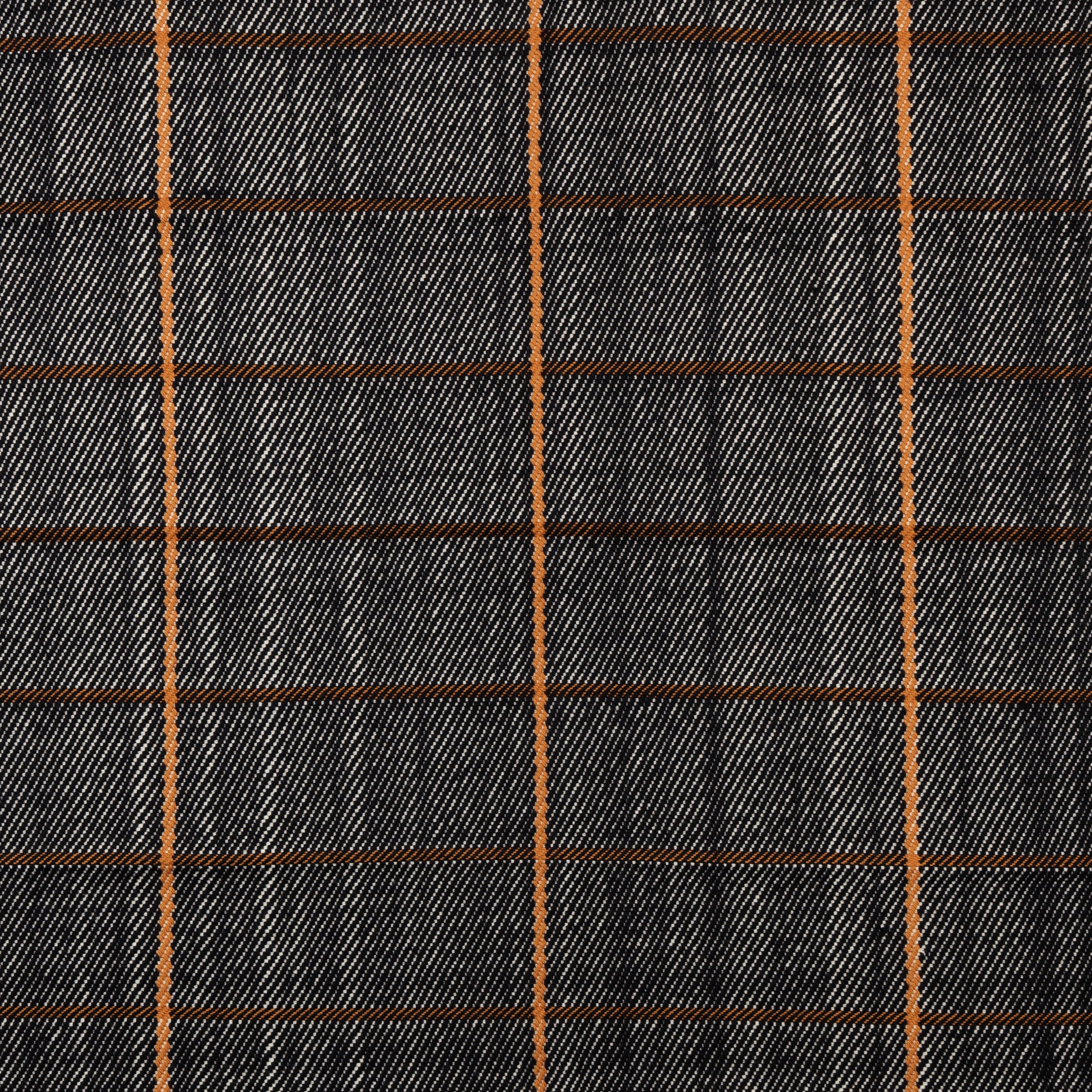 Manta | plaid, white/black/ochre