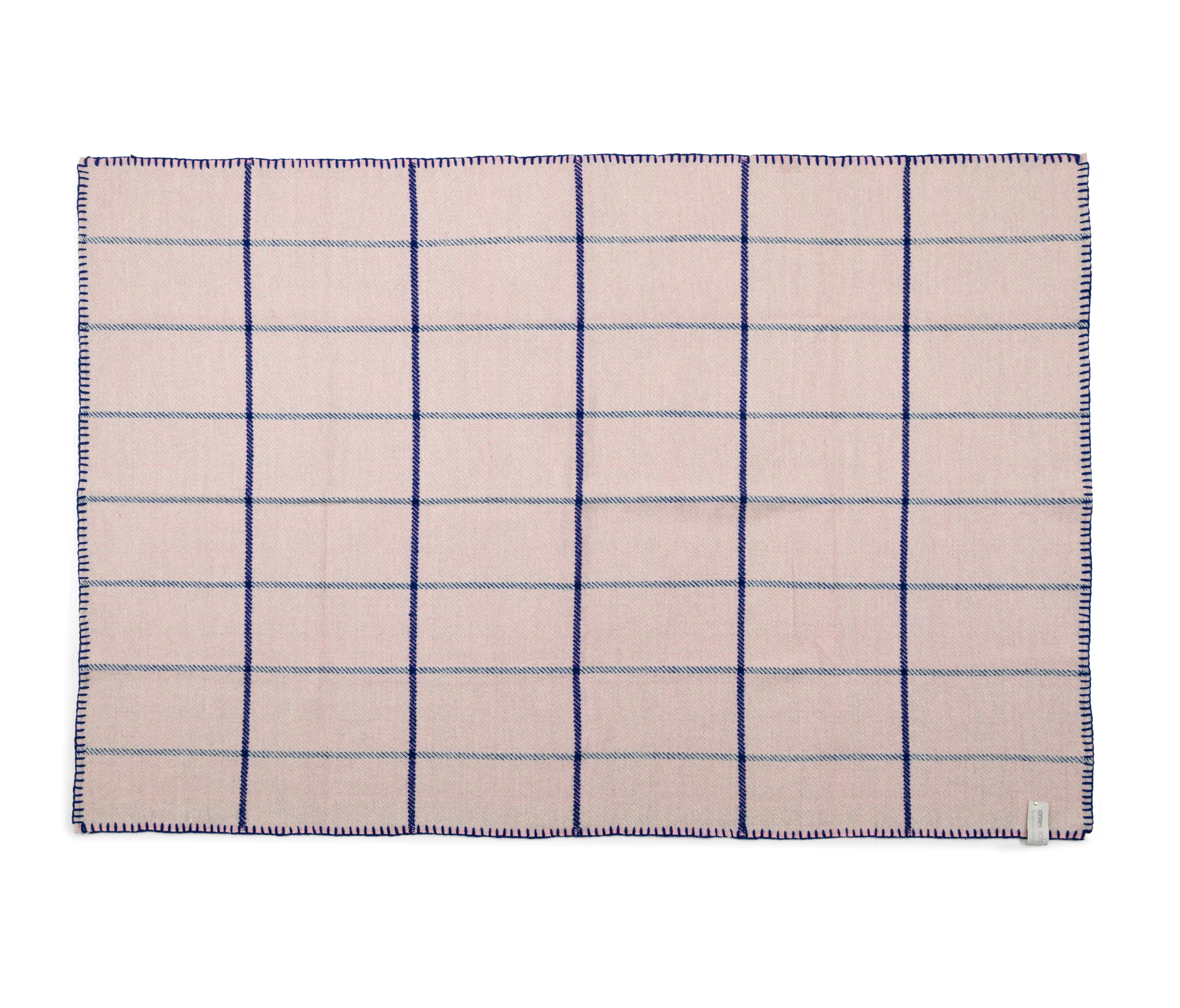 Ames - Manta | plaid, grau/rosa/blau