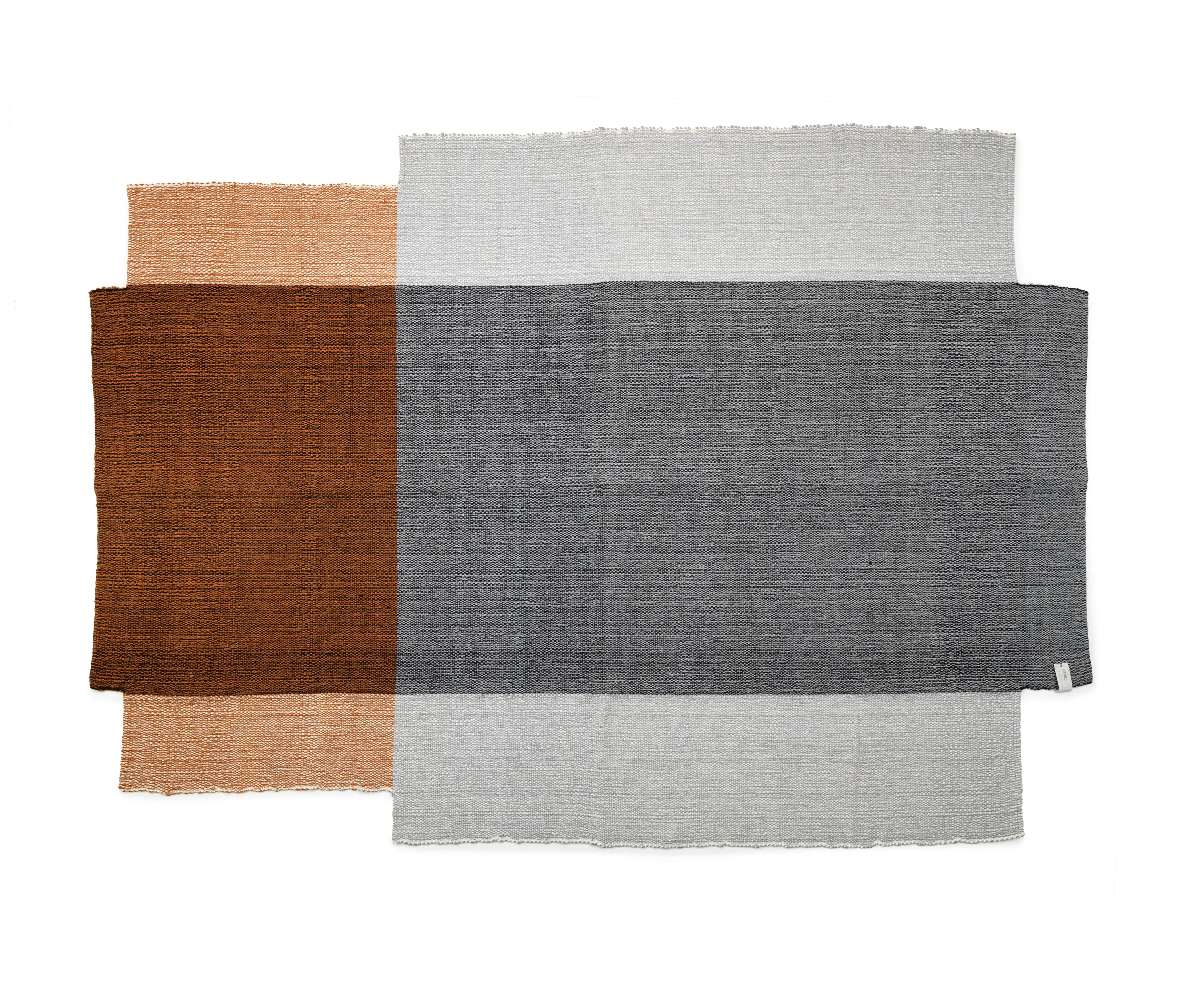 Ames - Nobsa | Teppich groß, grau/ocker/creme