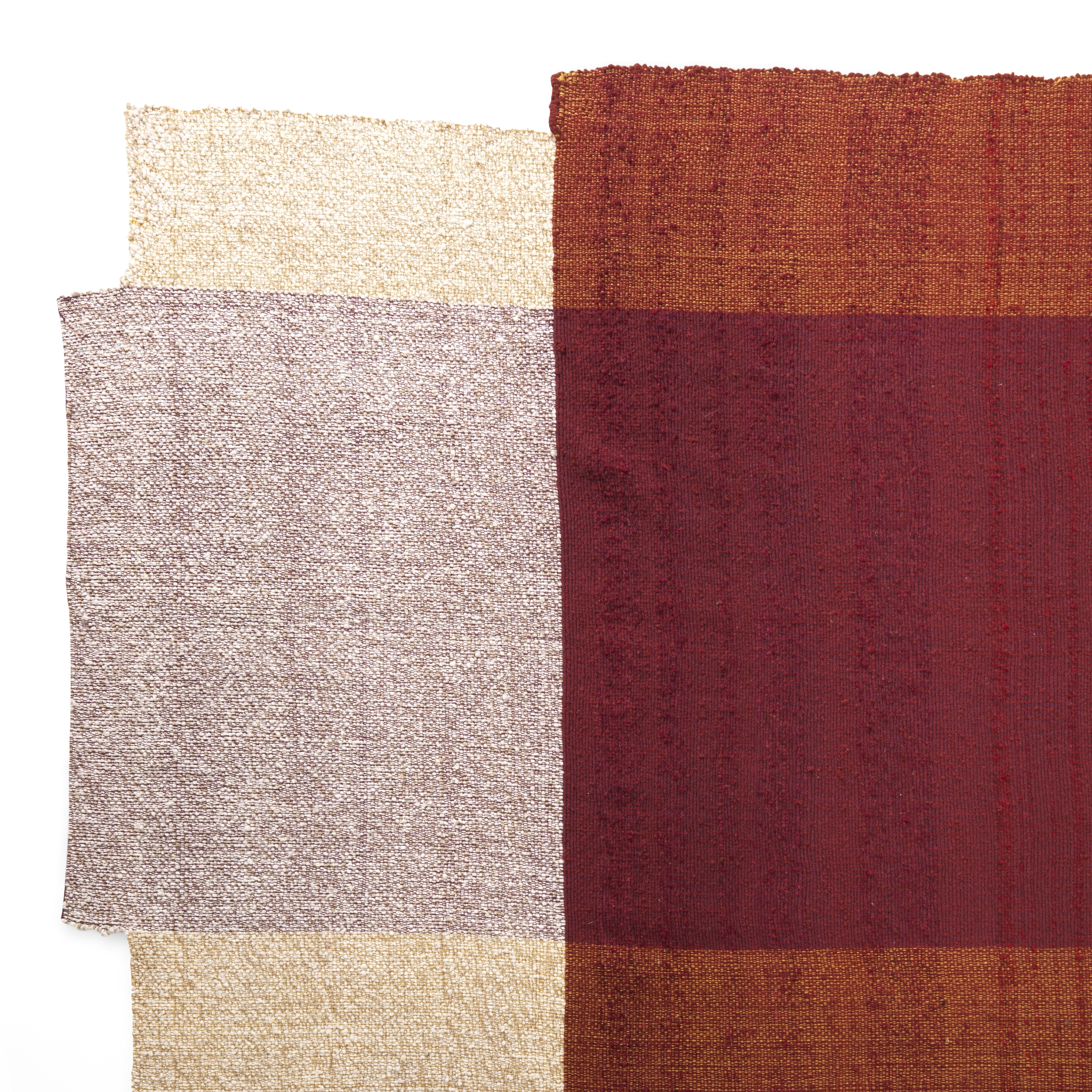 Nobsa | Teppich groß, rot/ocker/creme