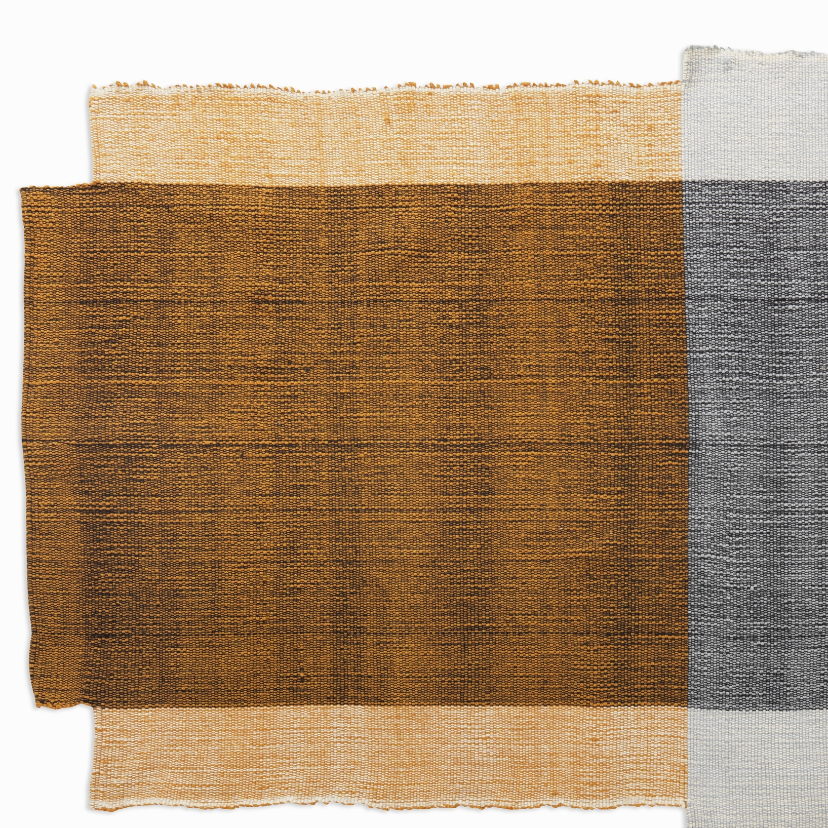 Nobsa | Teppich klein, grau/ocker/creme