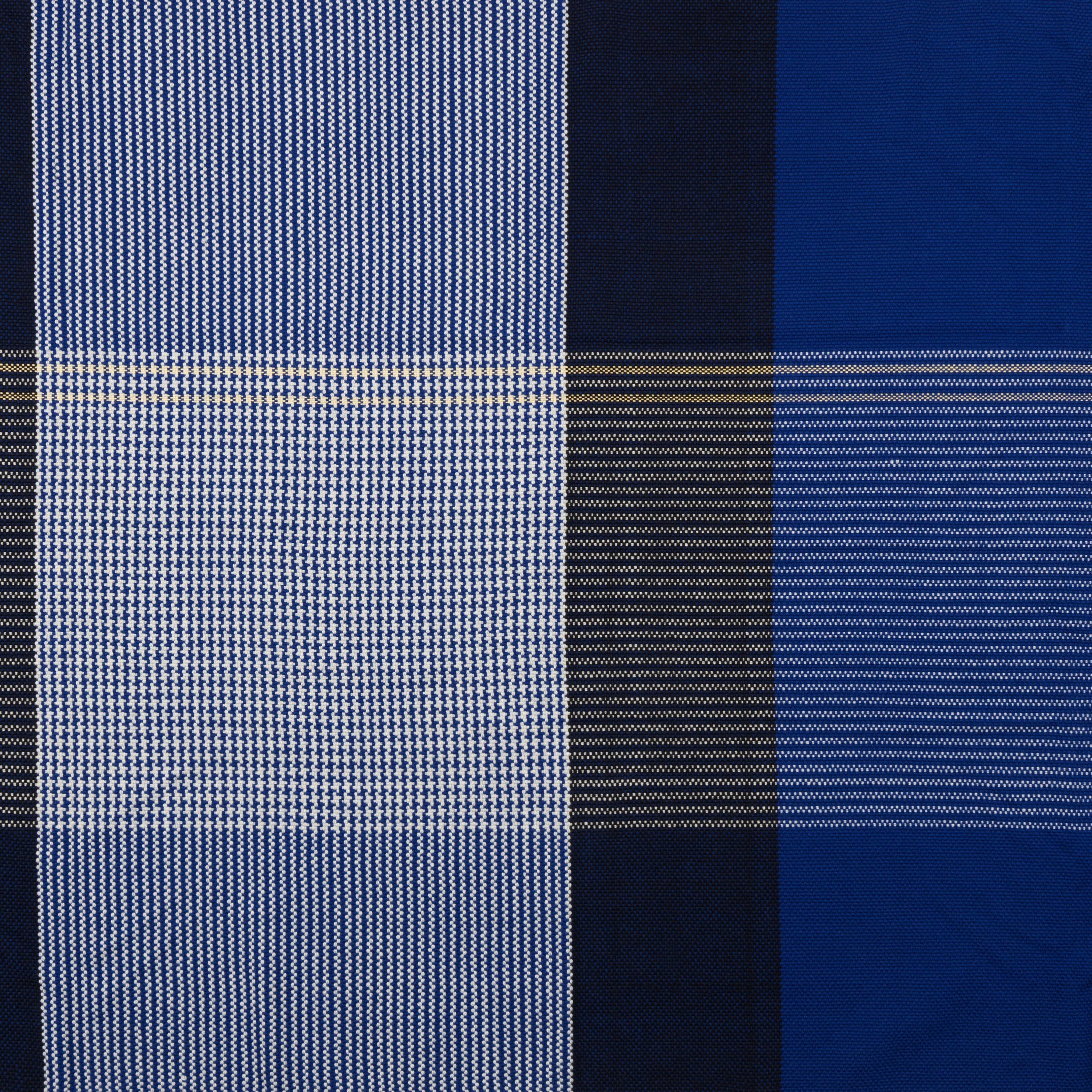 Ruana | plaid, blue/black/yellow