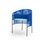 Caribe | dining chair, blue/mint/black