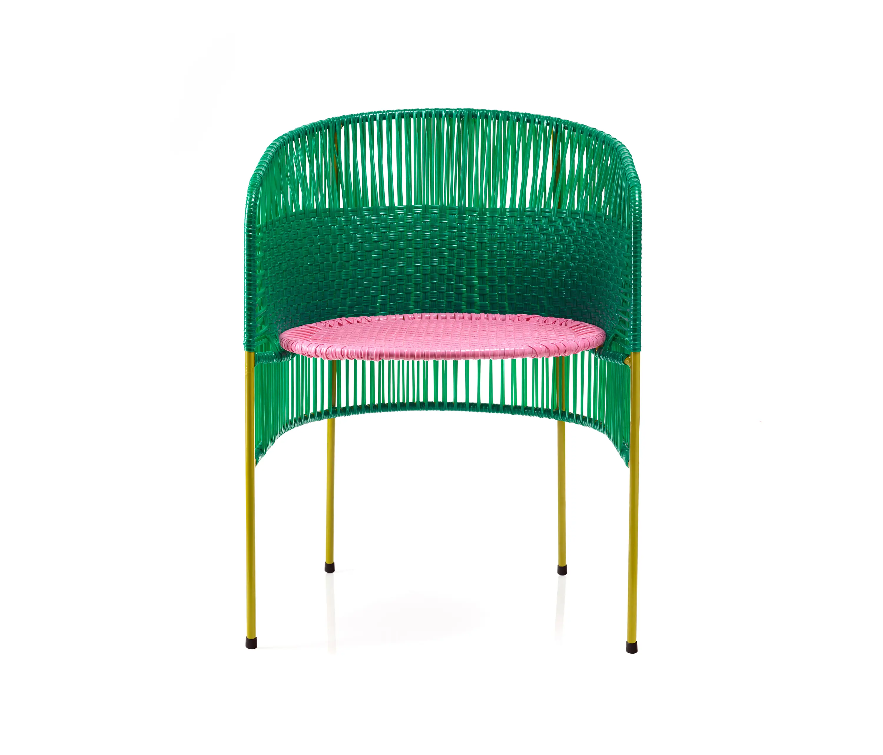 Ames - Caribe | dining chair, green/rose/curry