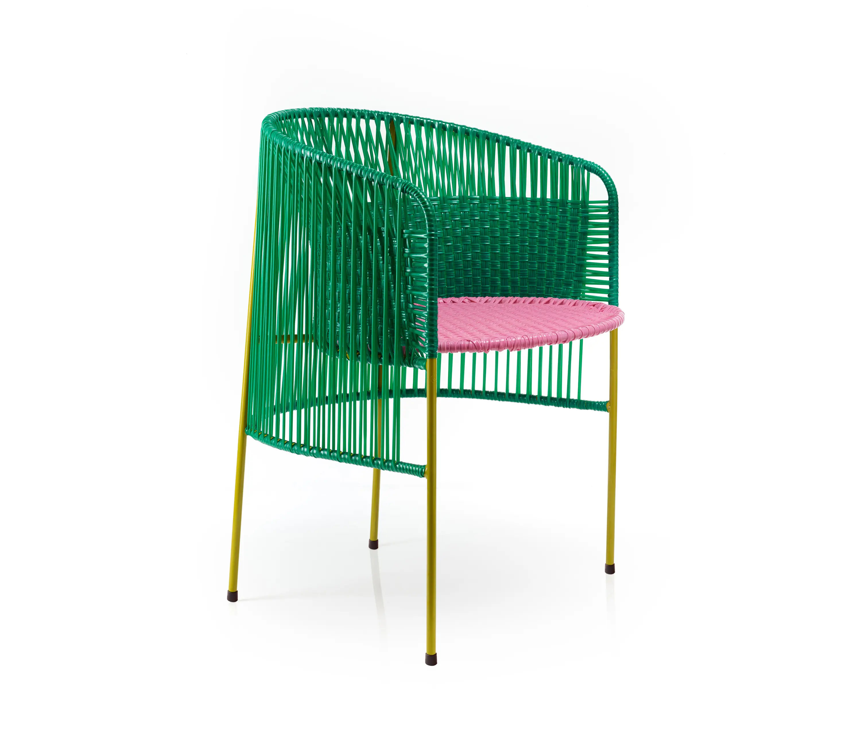 Ames - Caribe | dining chair, green/rose/curry