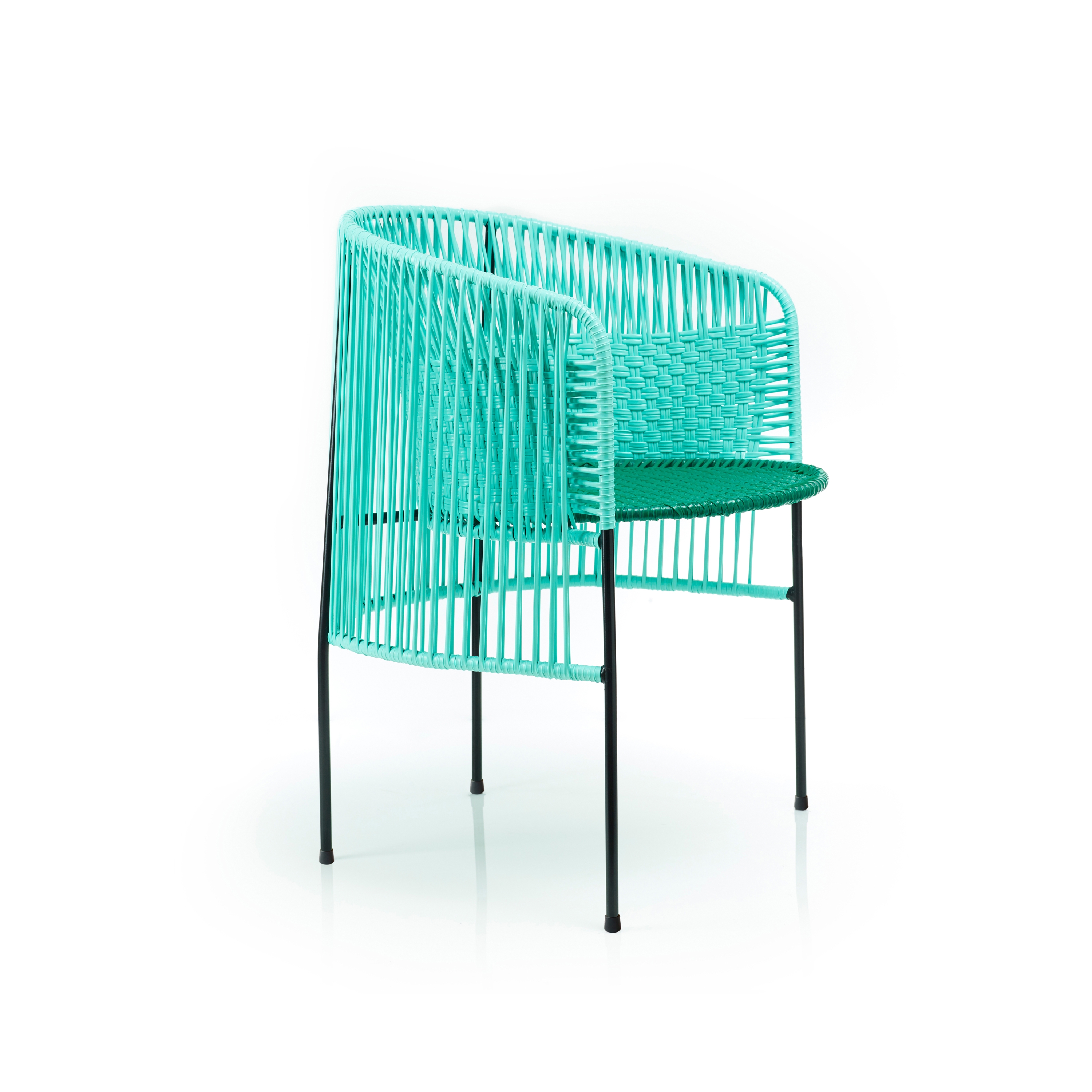 Caribe | dining chair, mint/green/black