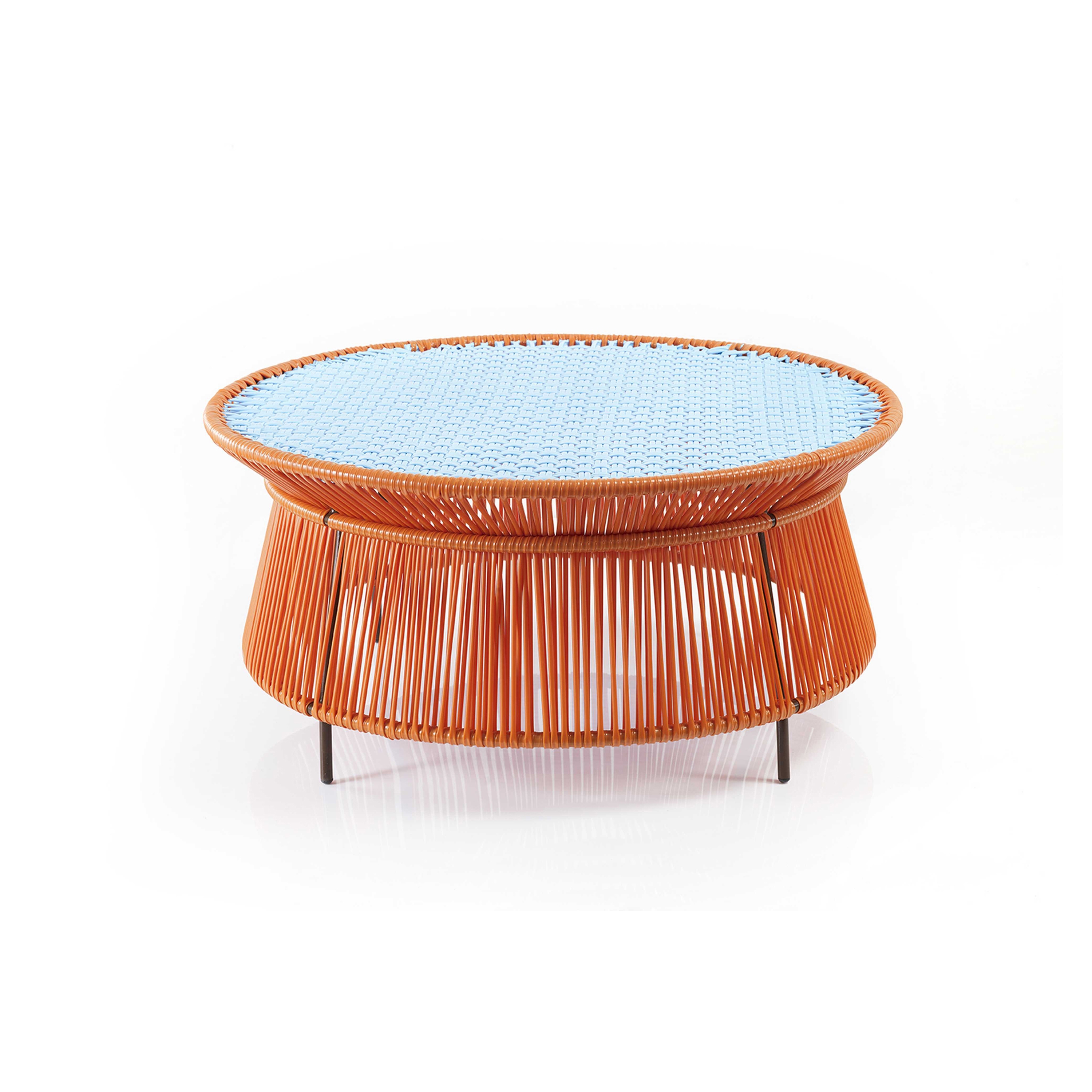 Caribe | low tisch, orange/türkis/brown