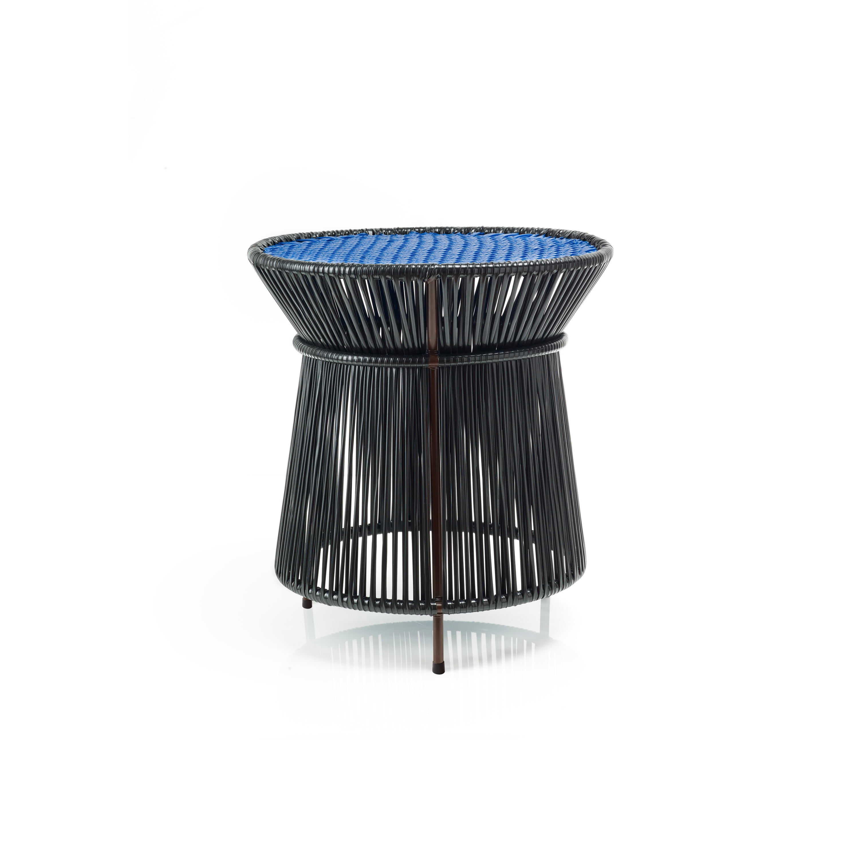 Caribe | high tisch, schwarz/blau/braun