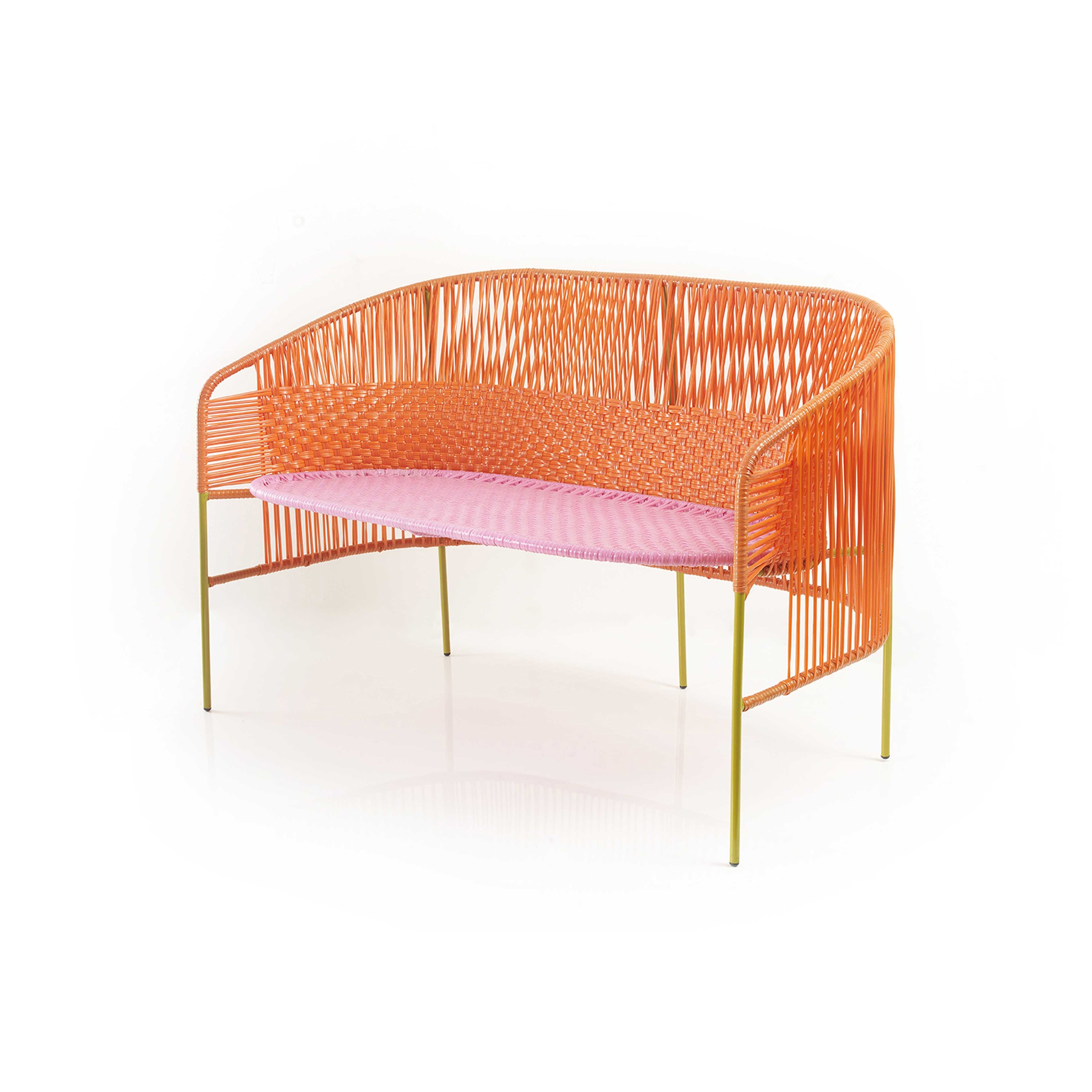 Display product Caribe | 2-seater bank, orange/rose/curry from manufacturer Ames