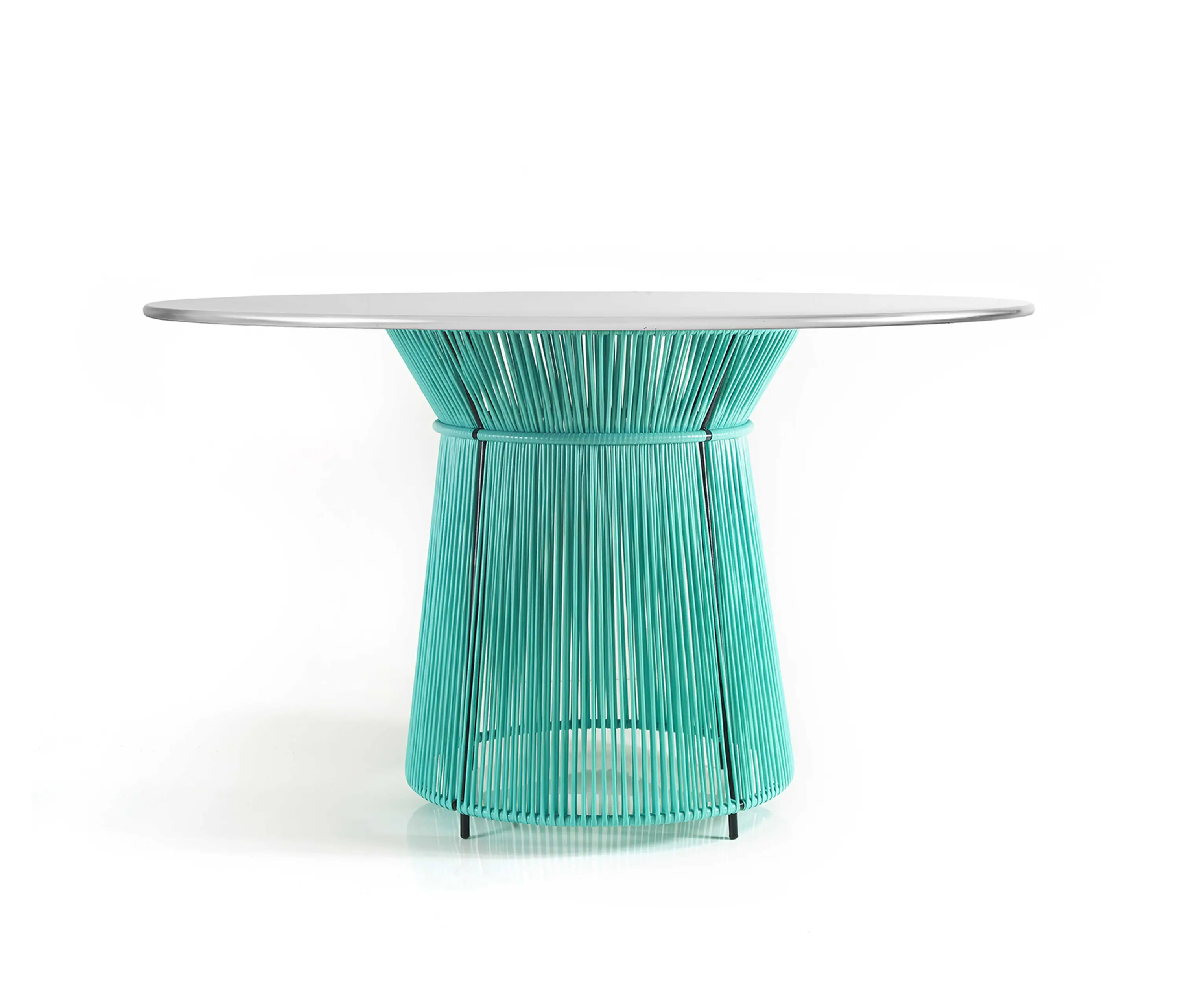 Ames - Caribe | dining table, mint/grey white