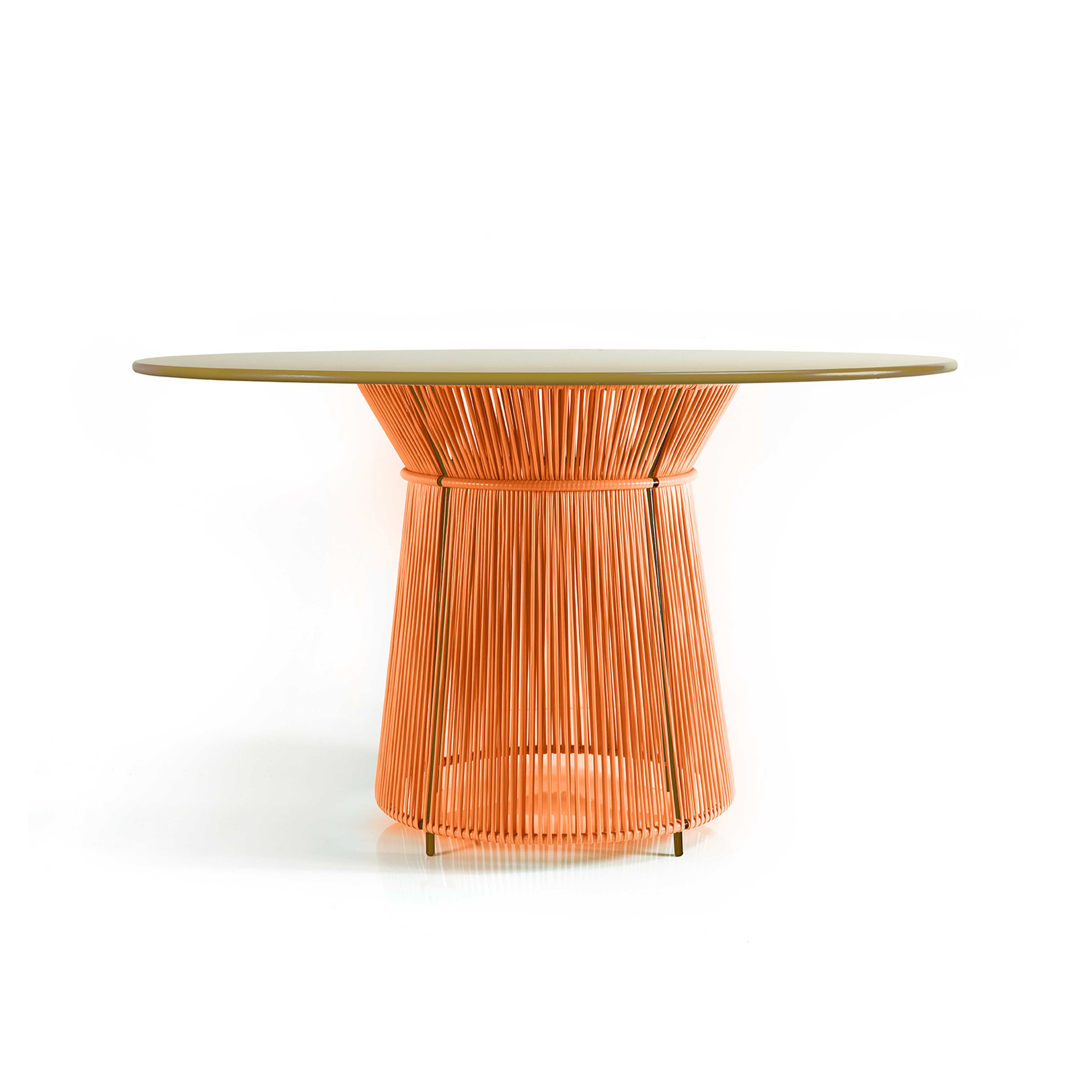 Caribe | dinner tisch, orange/curry