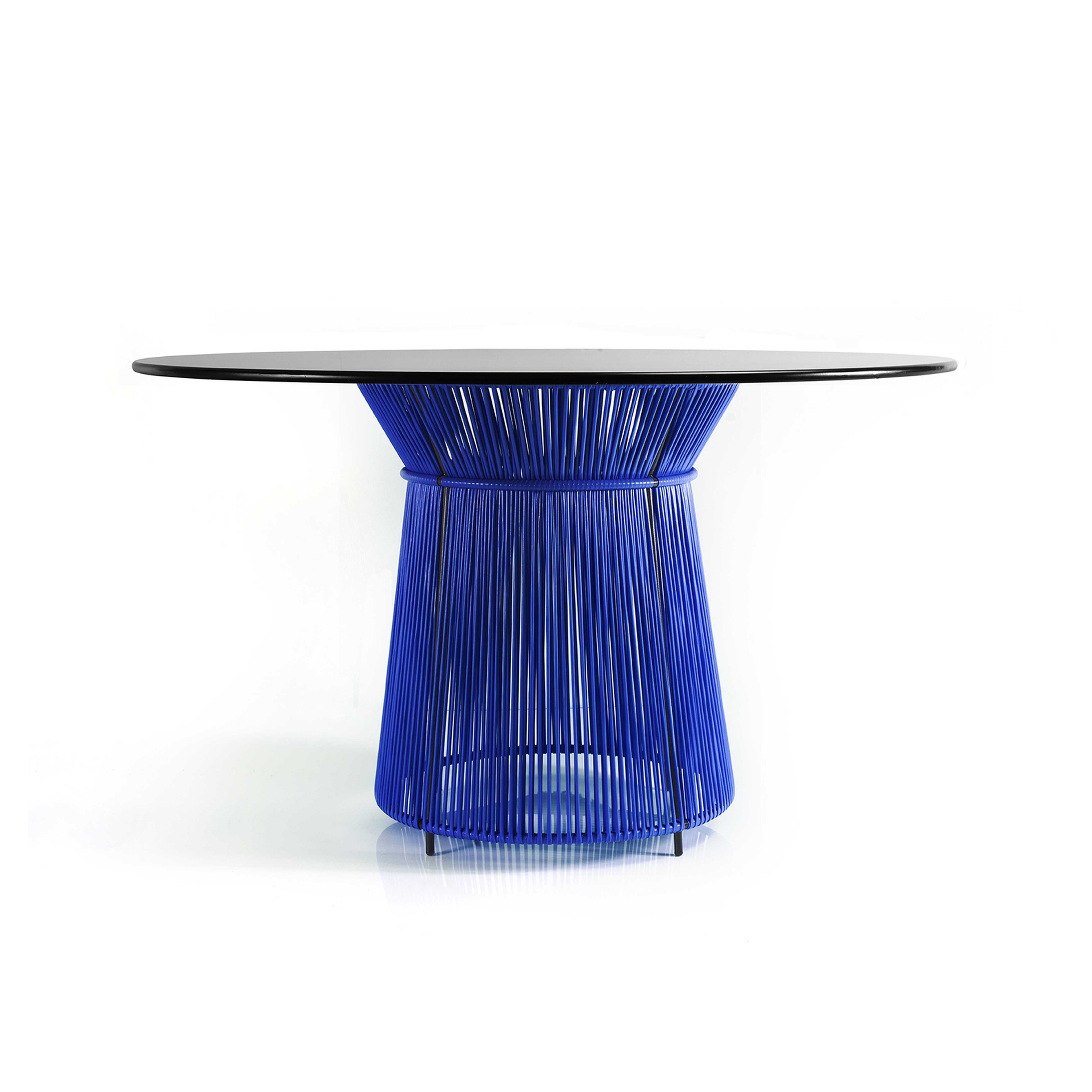 Caribe | dinner tisch, blue/black