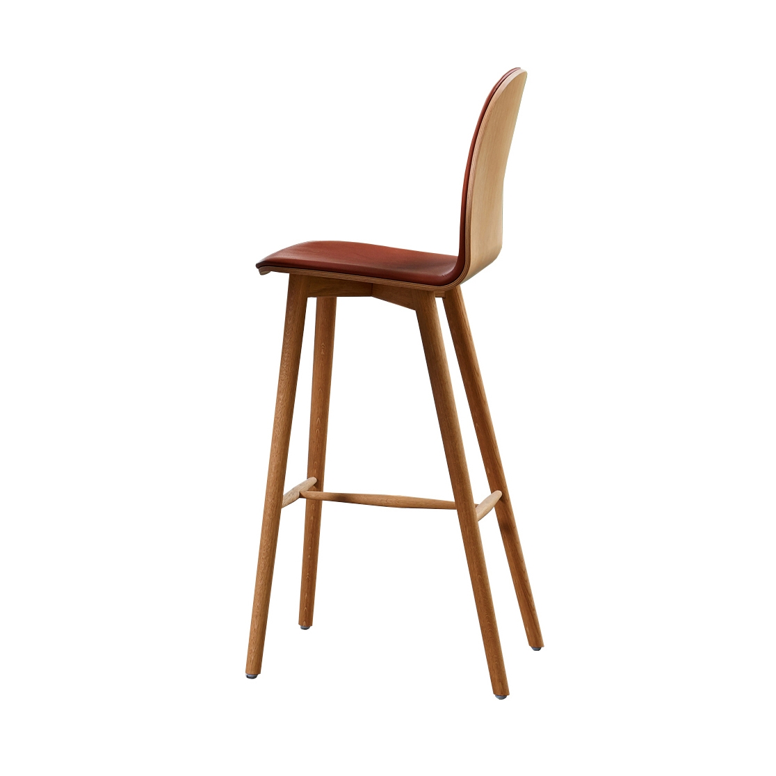 Mostrar el producto Nam Nam Wood Bar Stool upholstered del fabricante 8000C