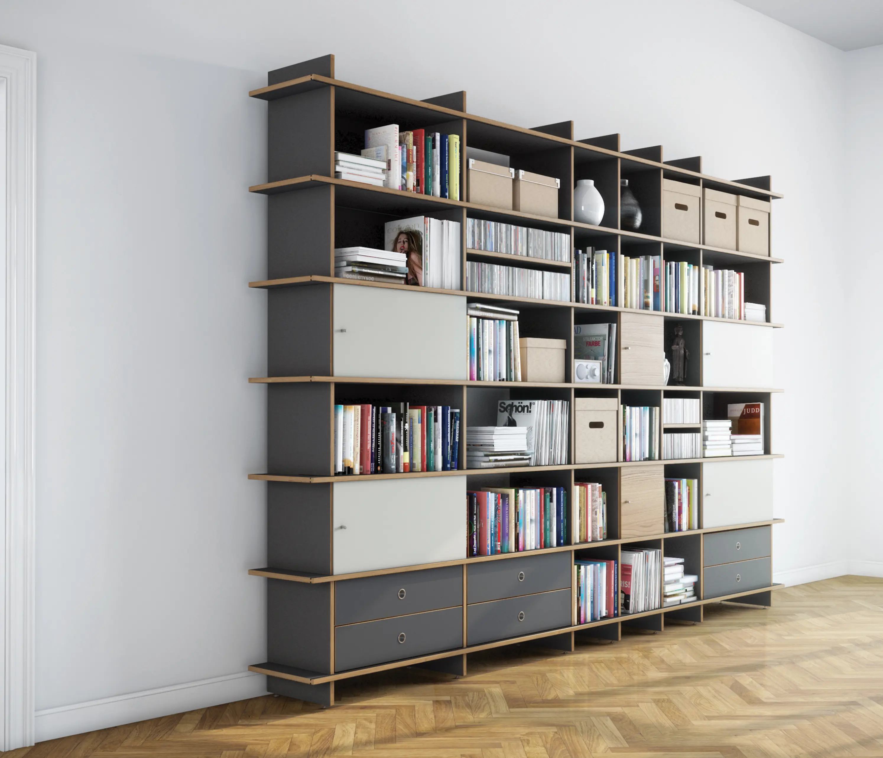 OLIVER CONRAD - QR Shelf | QR Hinged door with key lock