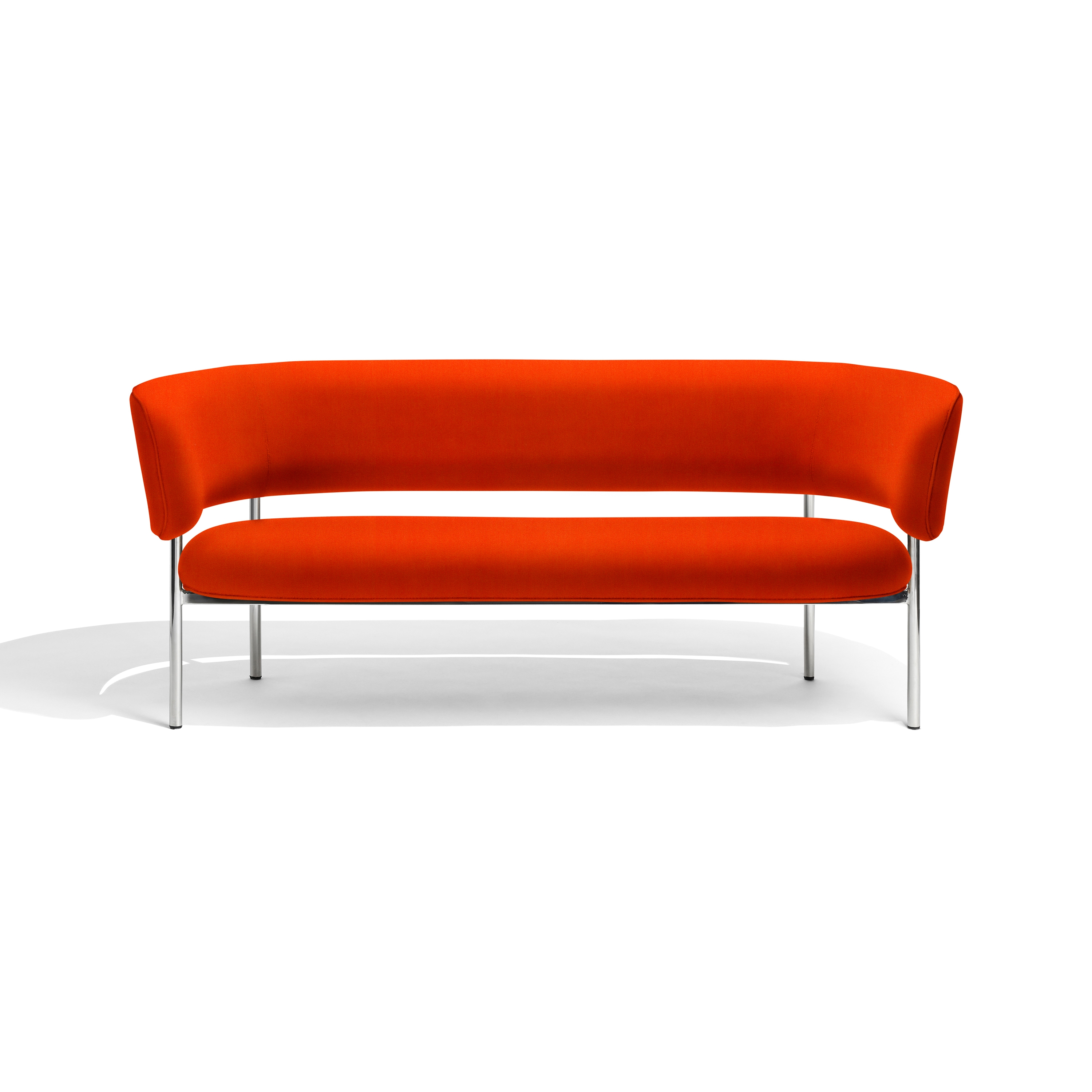 Font bold lounge sofa | red orange