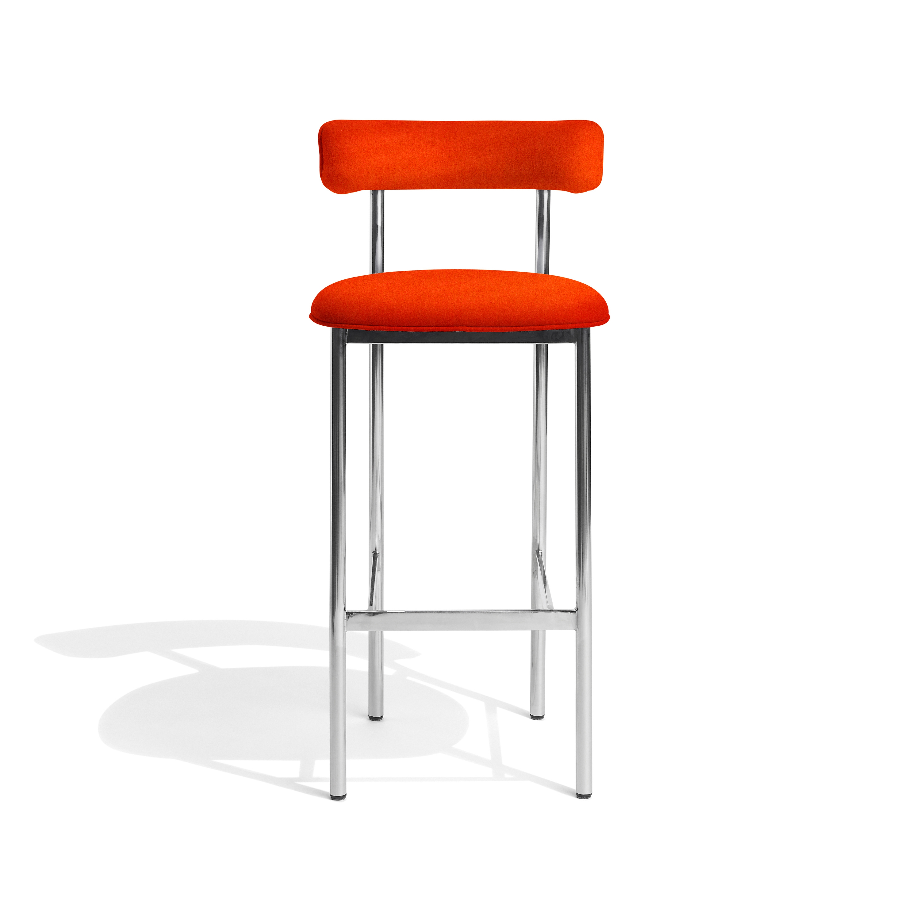 Font light bar stool | red orange