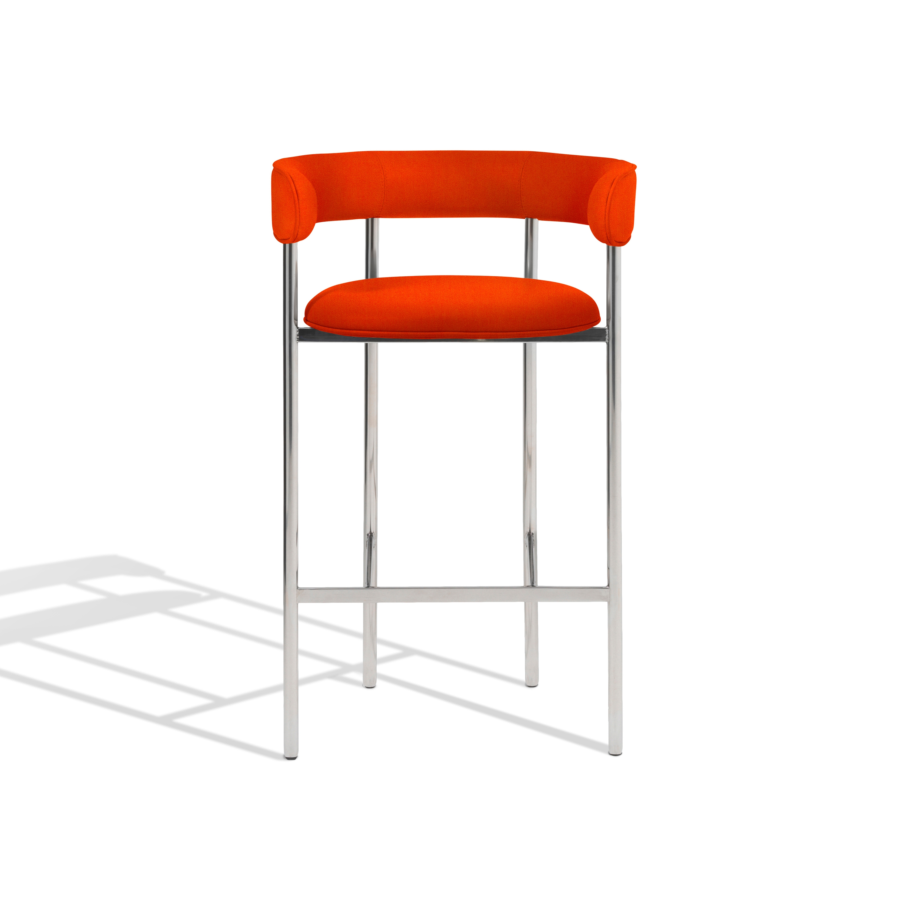 Font light bar armstool | red orange