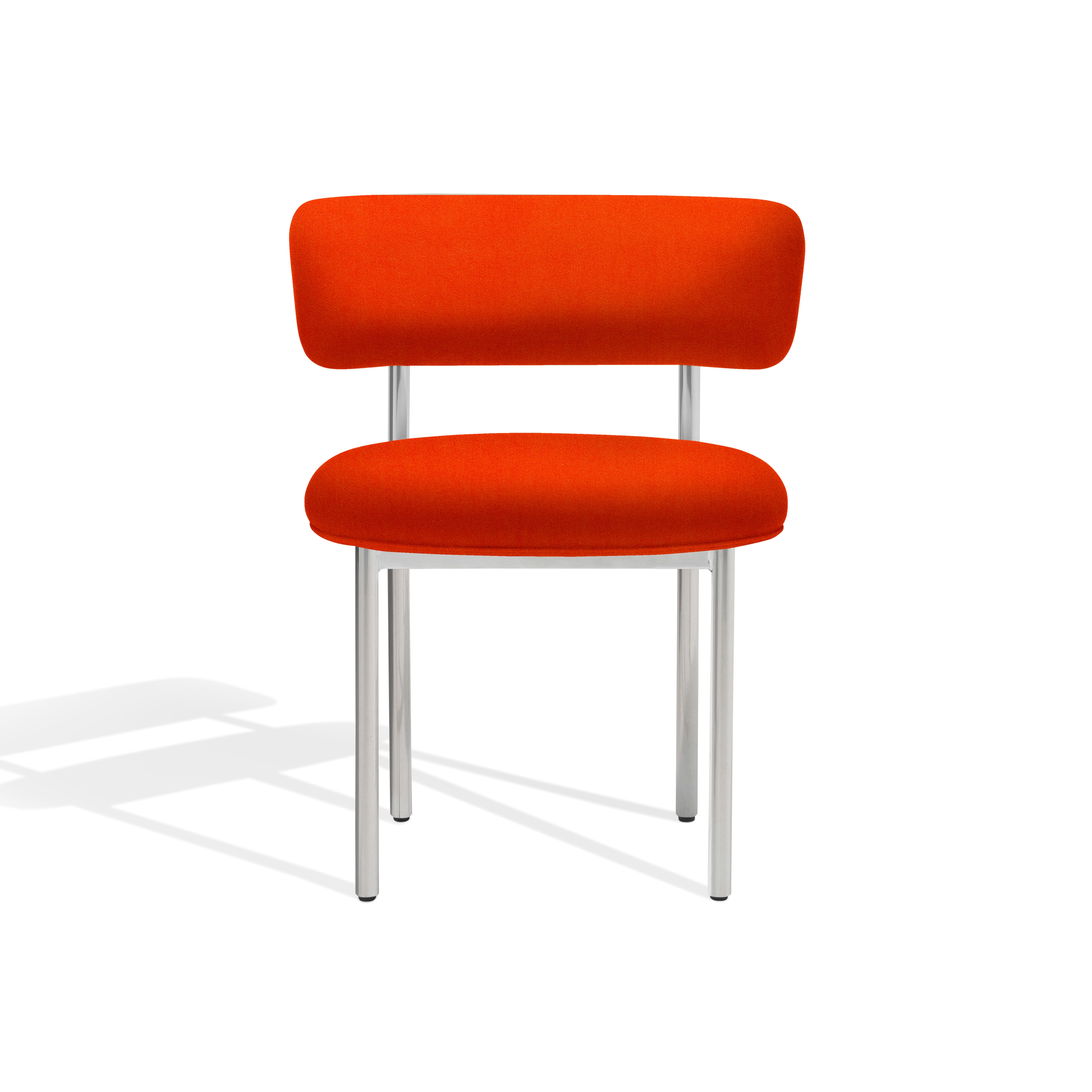 Font regular dining chair | red orange