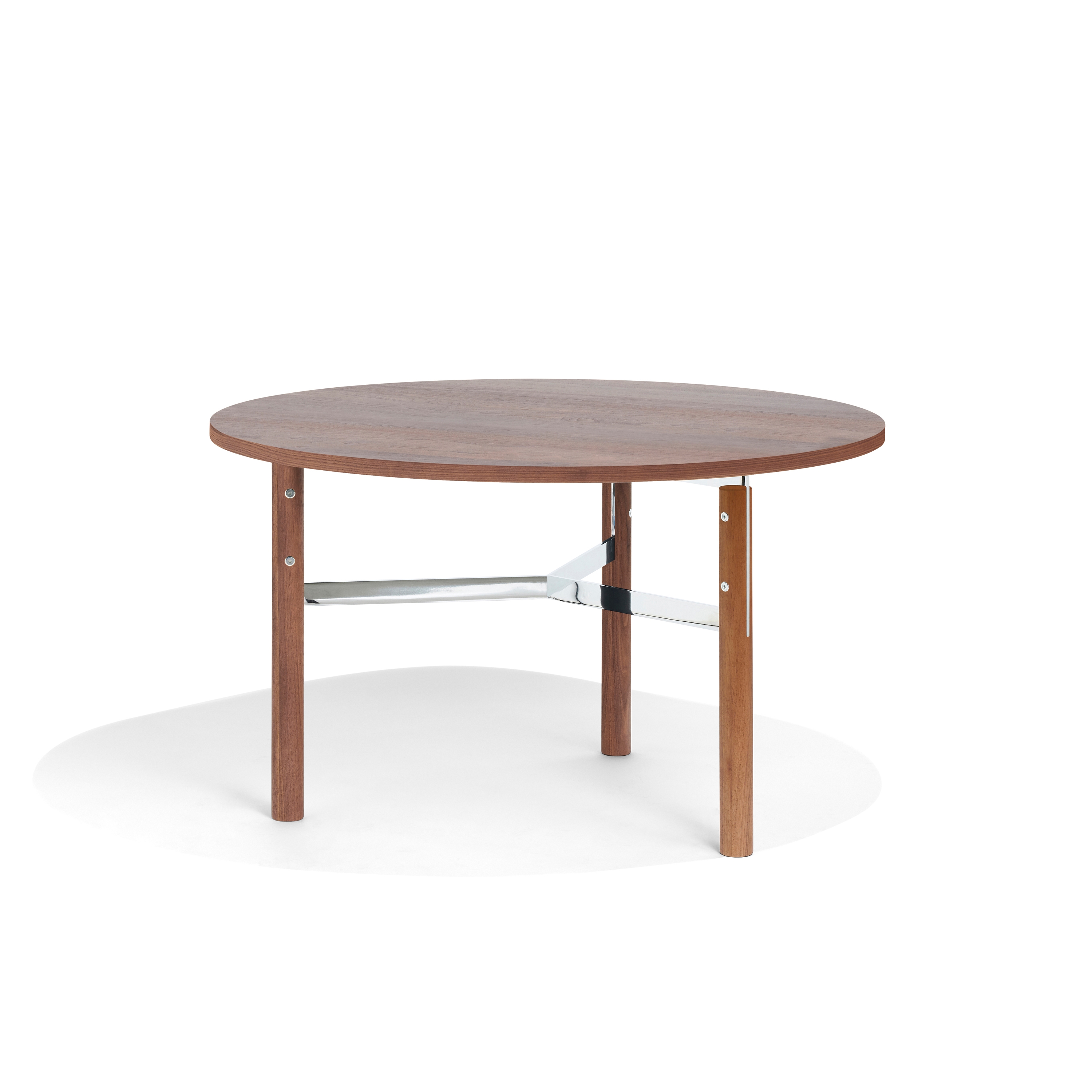 Beam dining table Ø125 | walnut