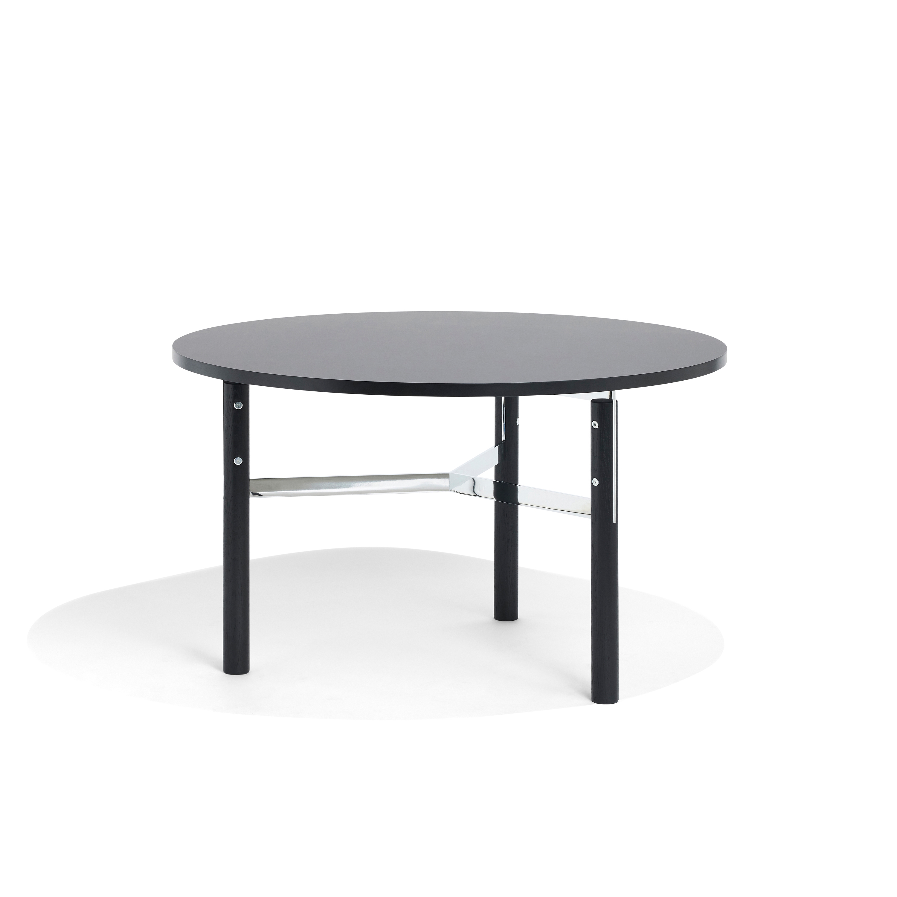 Beam dining table Ø125 | black
