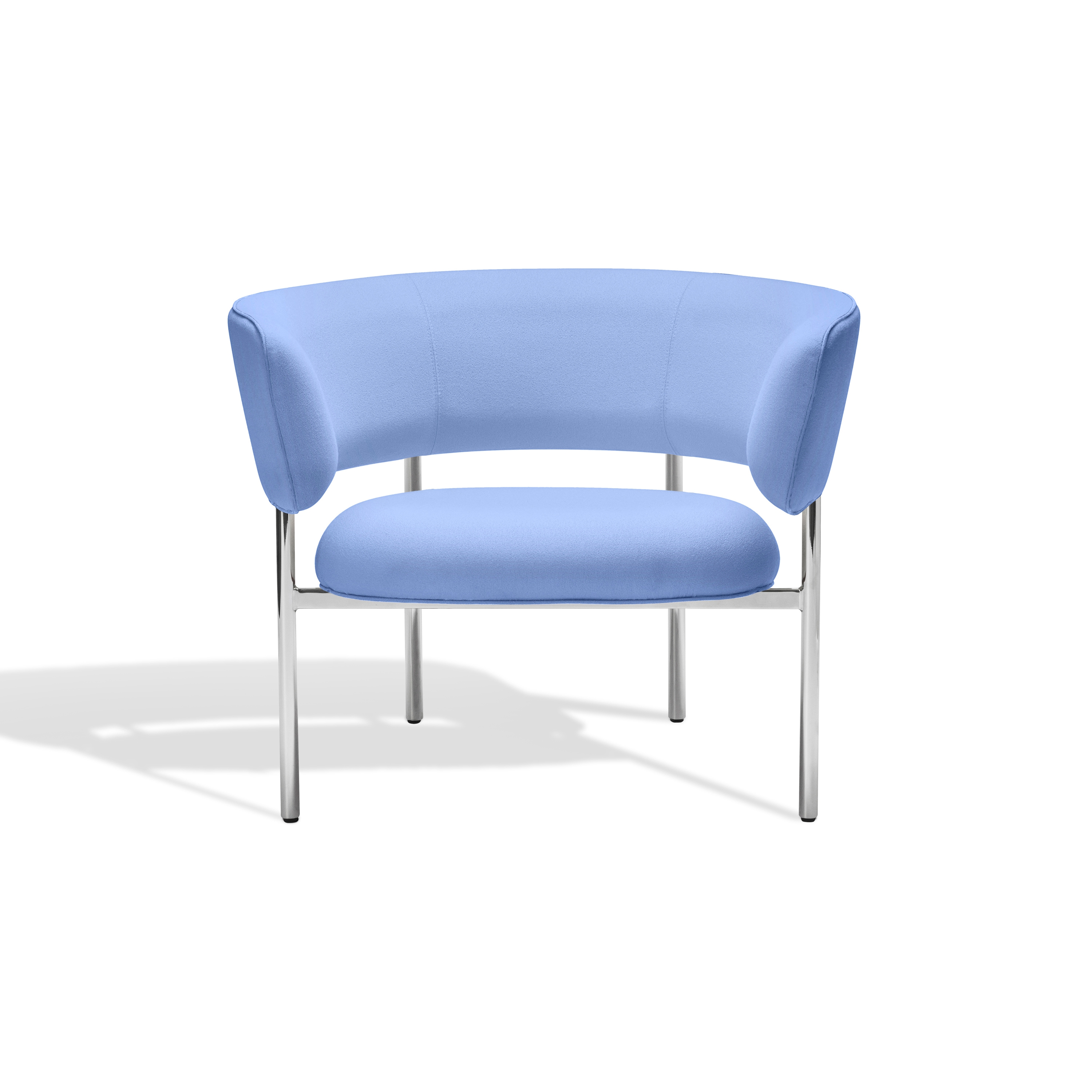 Display product Font bold lounge armchair | lavender blue from manufacturer møbel copenhagen