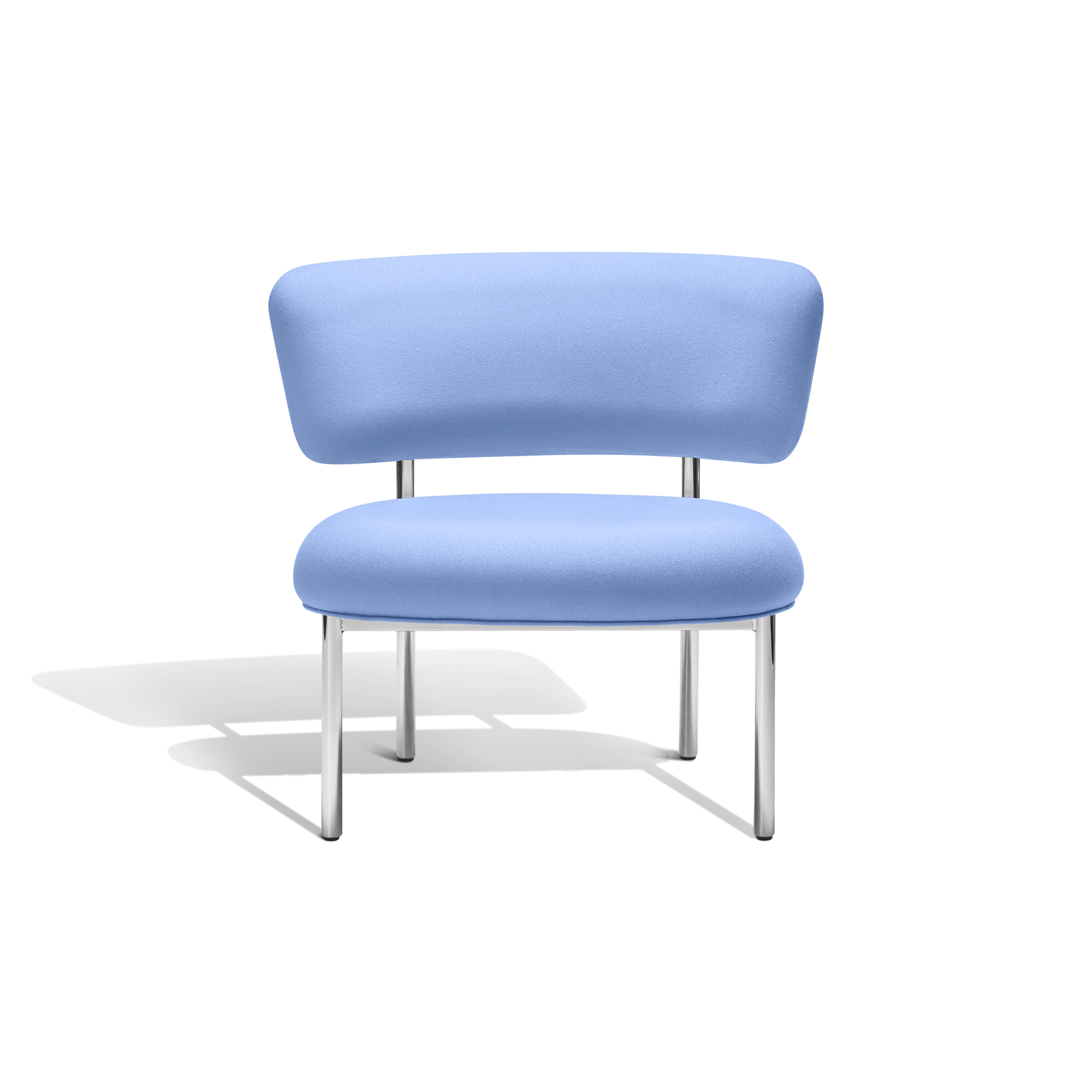 Display product Font bold lounge chair | lavender blue from manufacturer møbel copenhagen