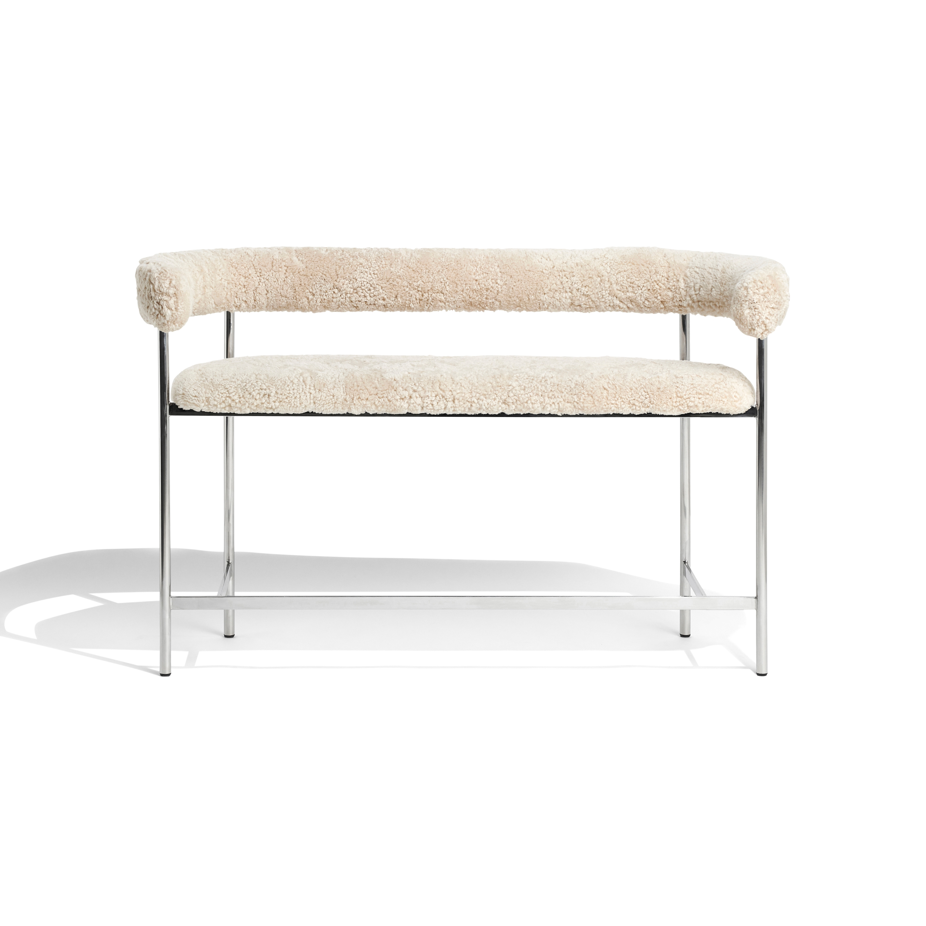 Display product Font light bar sofa | oyster sheepskin from manufacturer møbel copenhagen