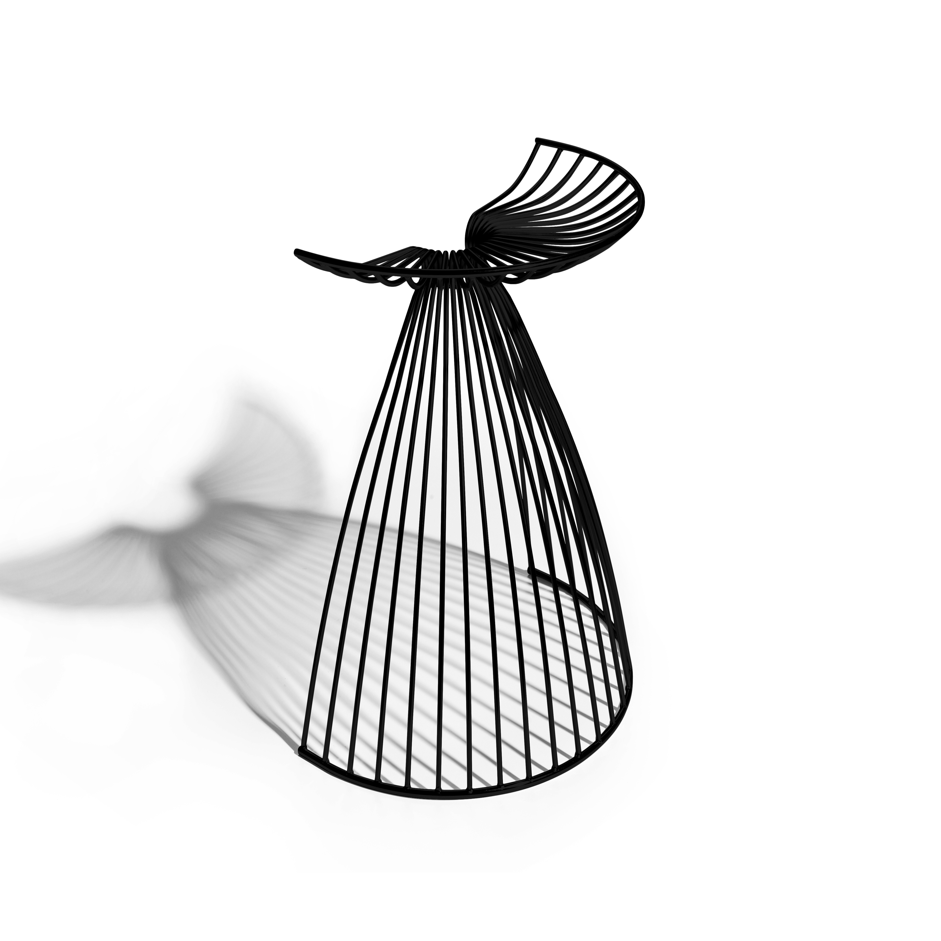 Angel bar stool | black