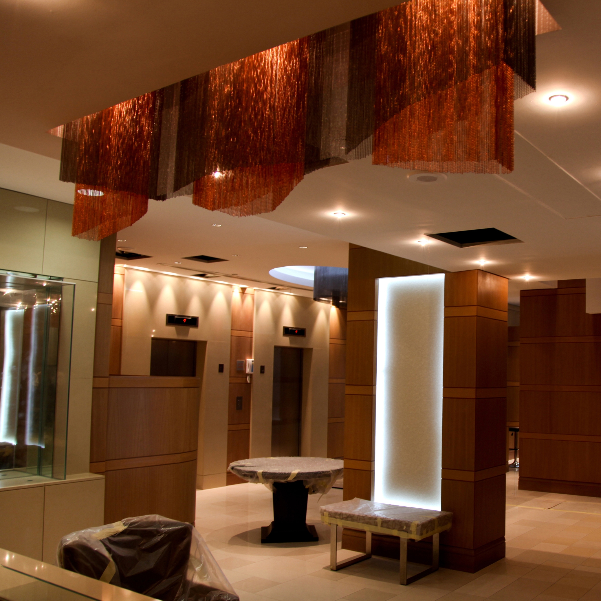 Display product Custom Geometric Chain Curtain from manufacturer Willowlamp