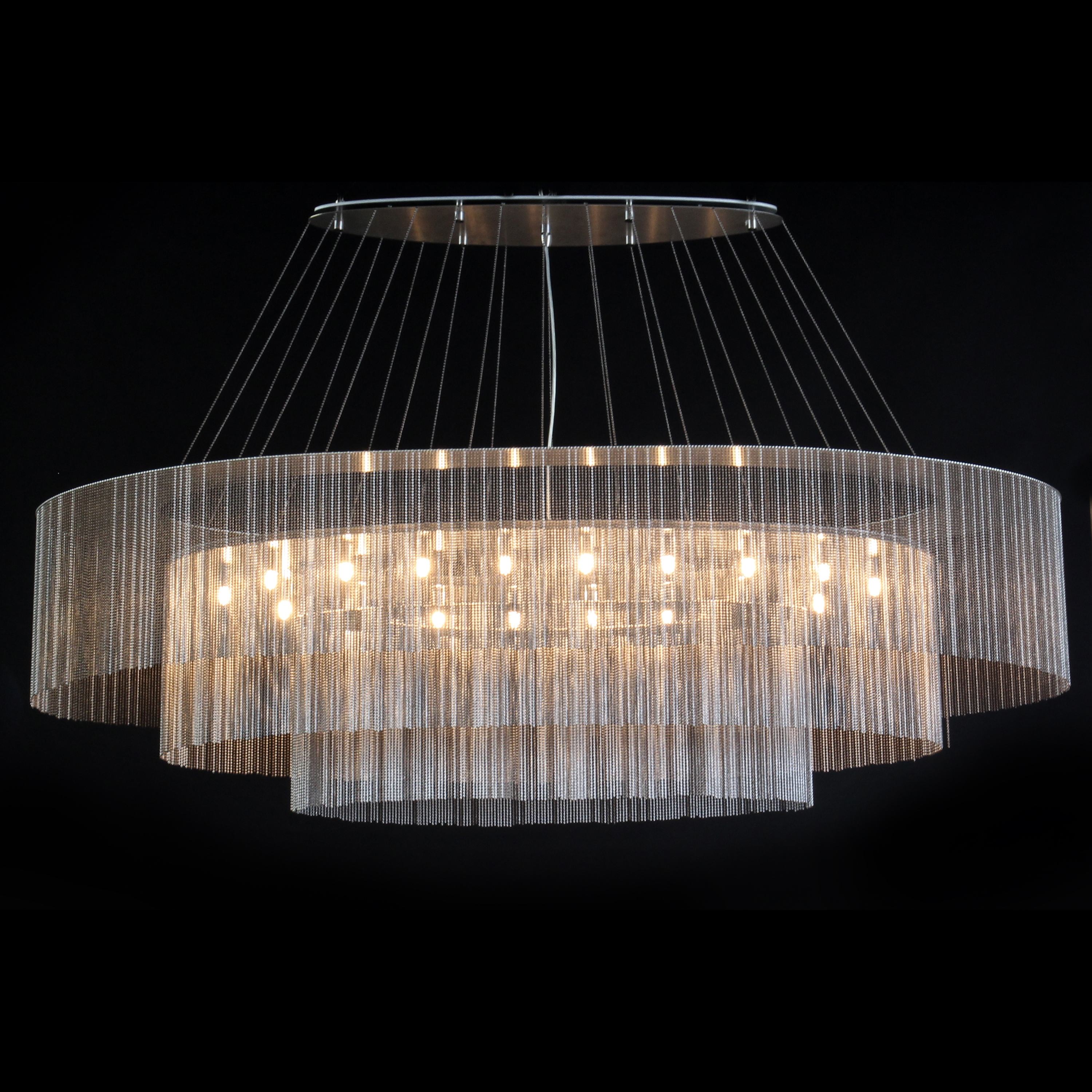 Afficher le produit Elliptical 3-Tier - 1600 -  suspended du fabricant Willowlamp