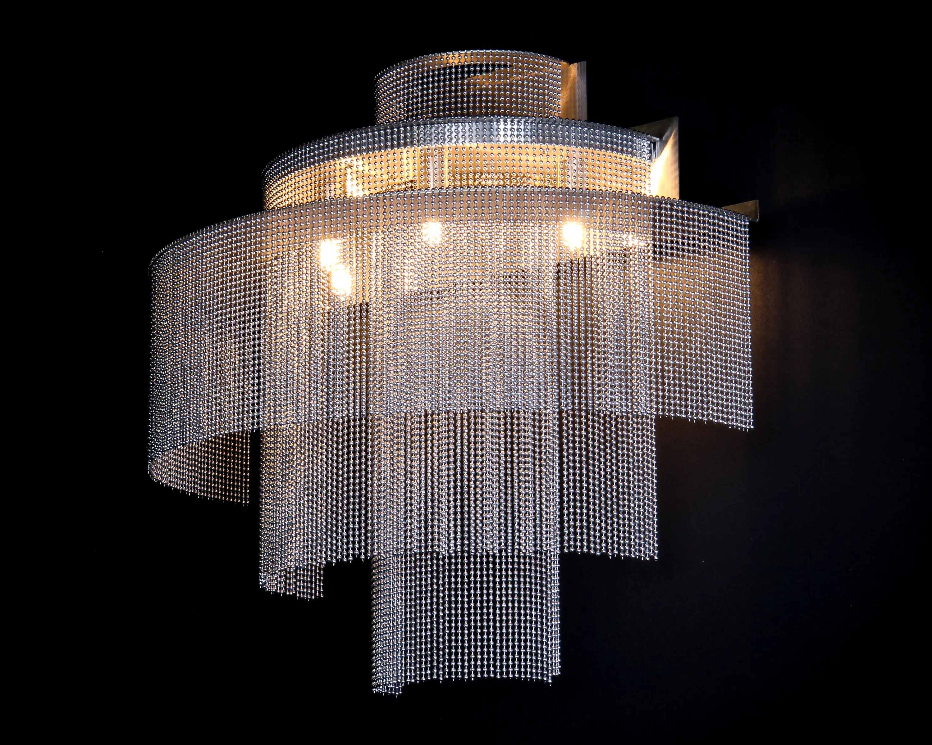 Willowlamp - 3-Tier - 500mmD - Wall Sconce (Half)