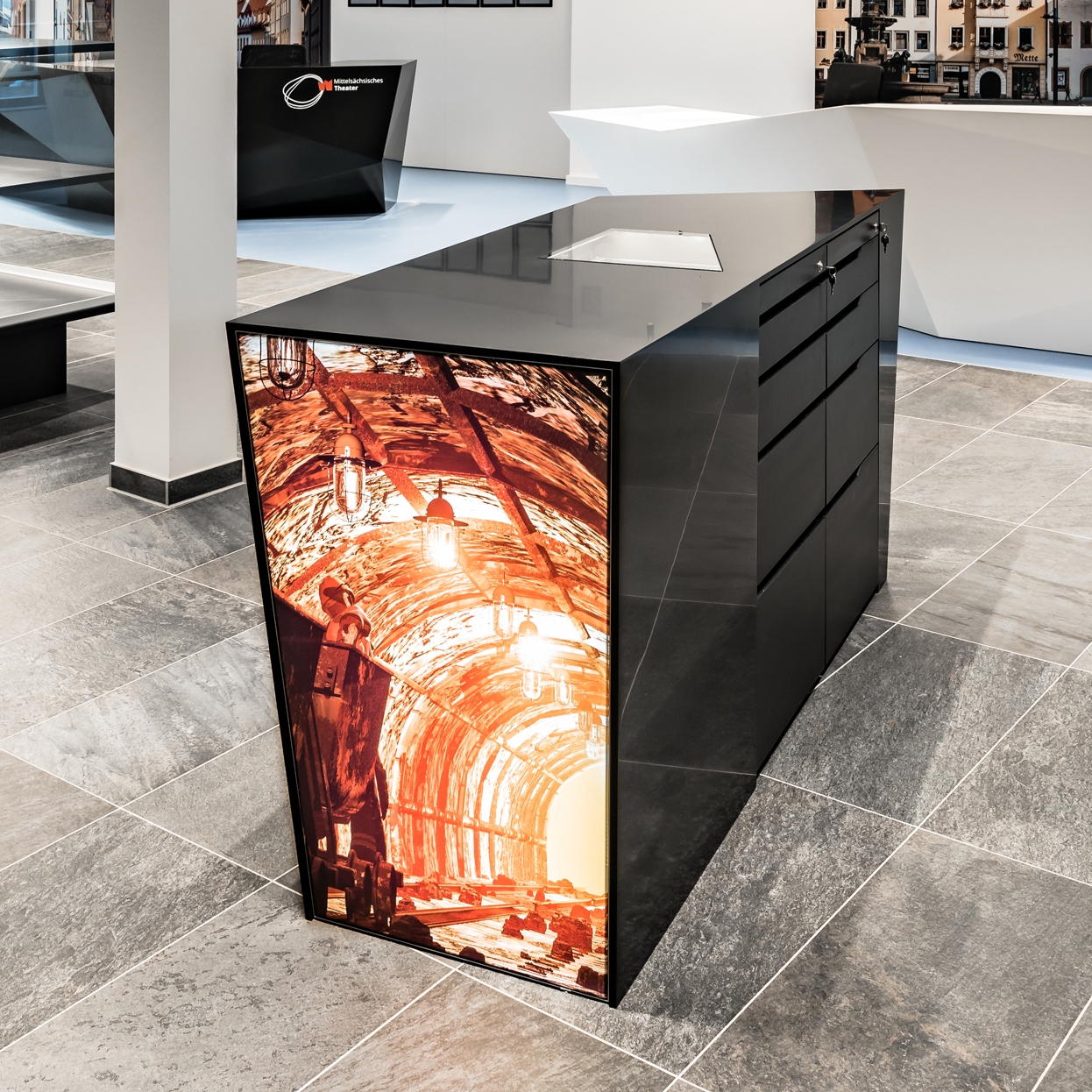 Display product Avonite® | Interior Tourist-Info Freiberg from manufacturer Rosskopf + Partner