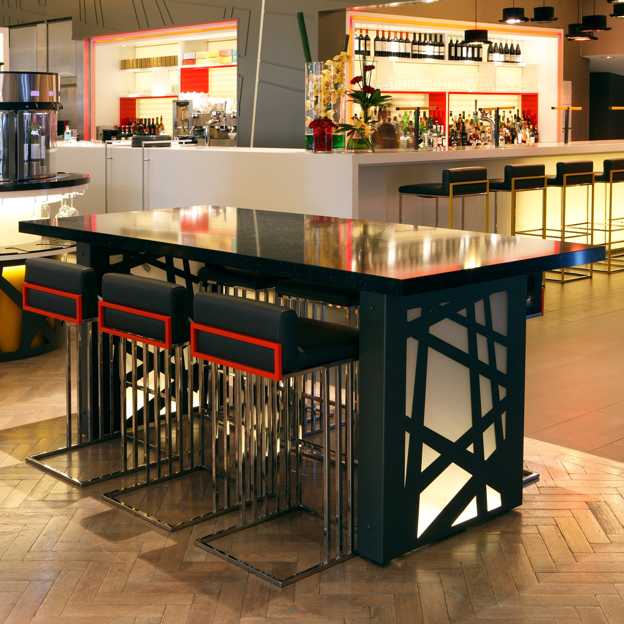 Vertoon produk Silestone | Hotel furniture Pullmann Hotel London van vervaardiger Rosskopf + Partner
