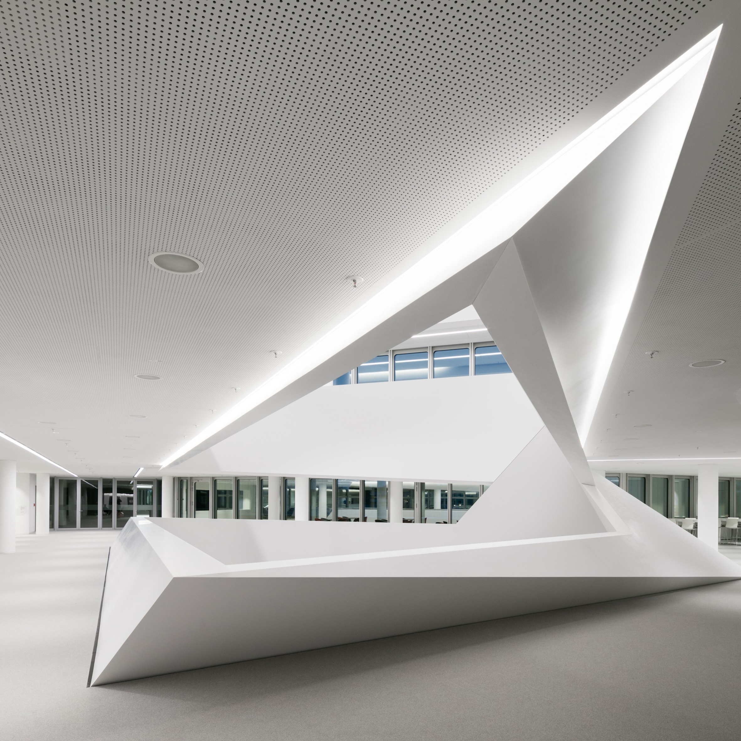 Display product Wall covering for HVB Tower München from manufacturer Rosskopf + Partner