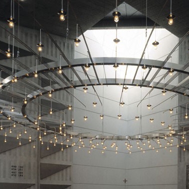 Display product SKÆRING chandelier from manufacturer Okholm Lighting