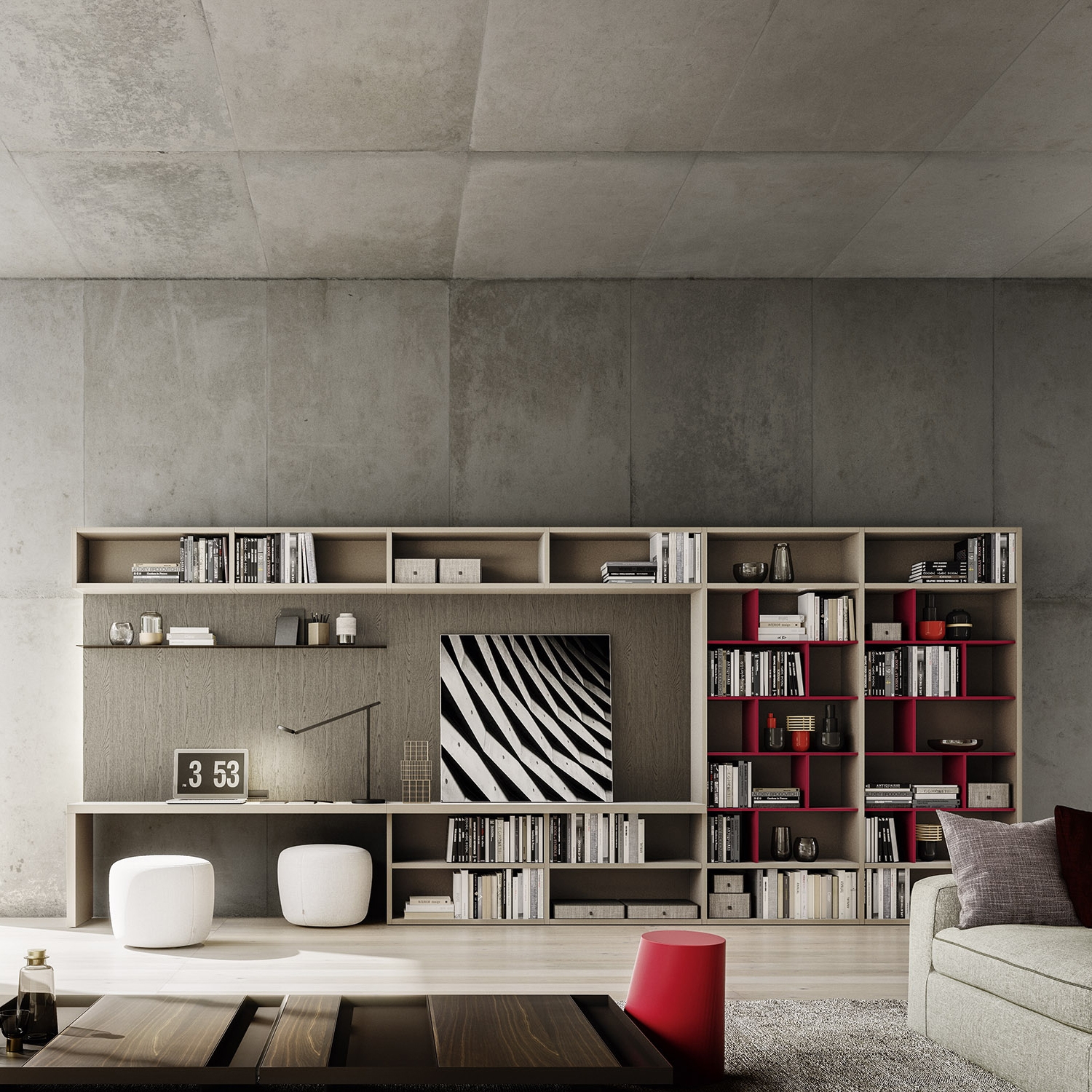 Display product Logiko floor standing bookcase from manufacturer Jesse