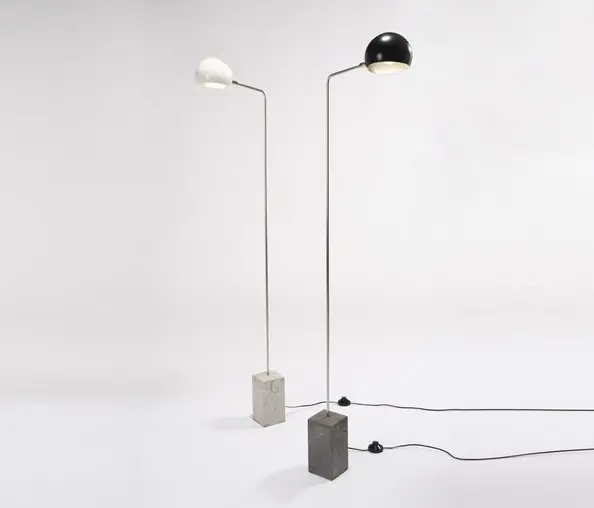 David Weeks Studio - Cement Standing Lamp No 307