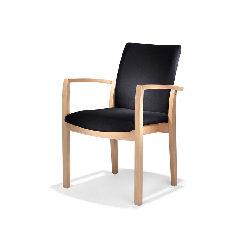 Display product Palato armchair on wooden frame from manufacturer Kusch+Co