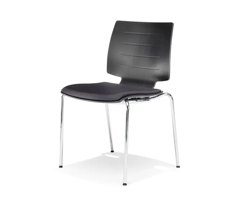 Kusch+Co - uni_verso chair on 4 metal legs, plywood seat shell