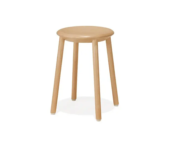 Kusch+Co - Creva Stool on 4 wooden legs