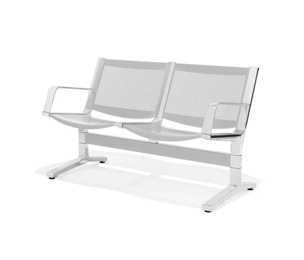 Kusch+Co - 8000 2-, 3-, 4-, 5-, 6-seater bench, metal seat and back