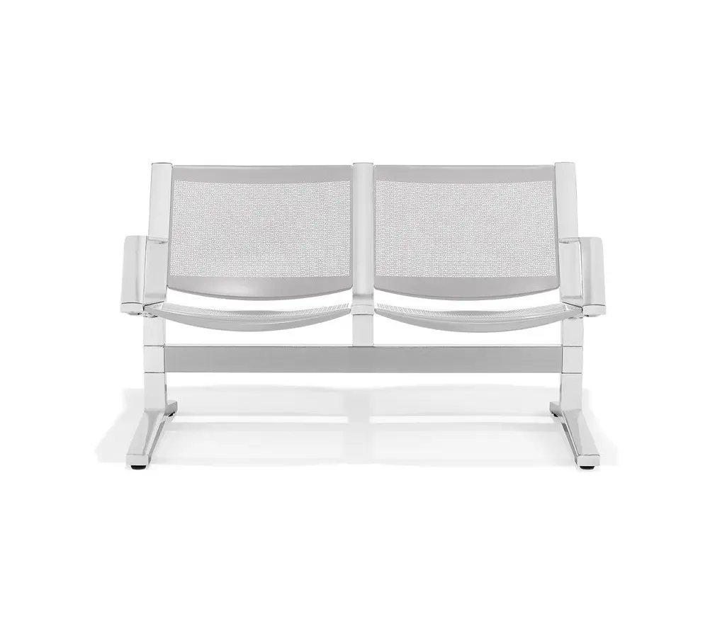 Kusch+Co - 8000 2-, 3-, 4-, 5-, 6-seater bench, metal seat and back