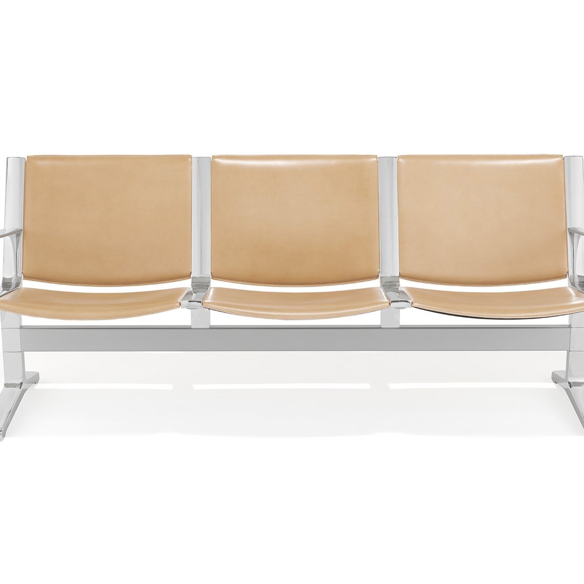8000 2-, 3-, 4-, 5-, 6-seater bench, upholstered seat and back