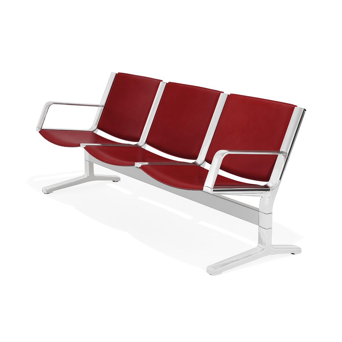 8000 2-, 3-, 4-, 5-, 6-seater bench, upholstered seat and back