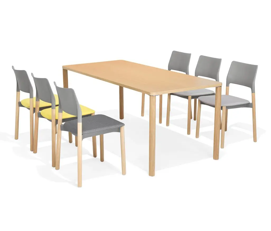 Kusch+Co - Arn square/rectangular table with wooden legs