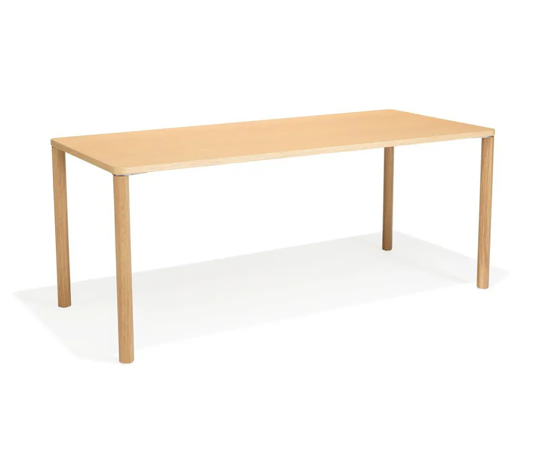 Kusch+Co - Arn square/rectangular table with wooden legs
